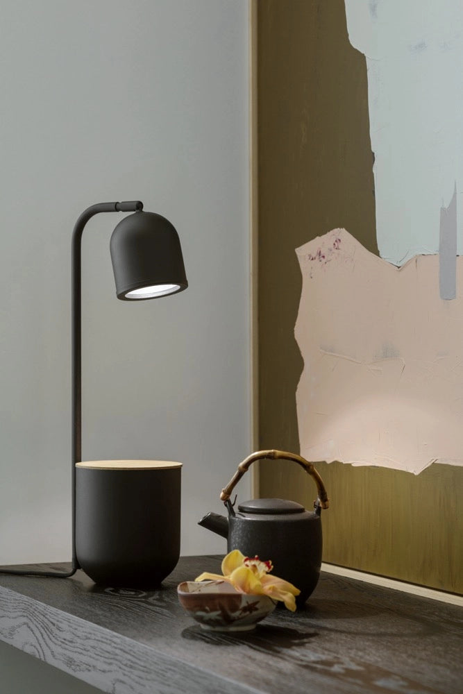 Schreibtischlampe BOTANICA WOOD schwarz