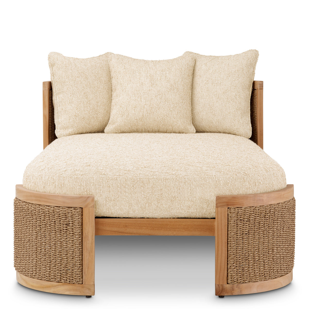 MARRENZO Beige Garden Lounger