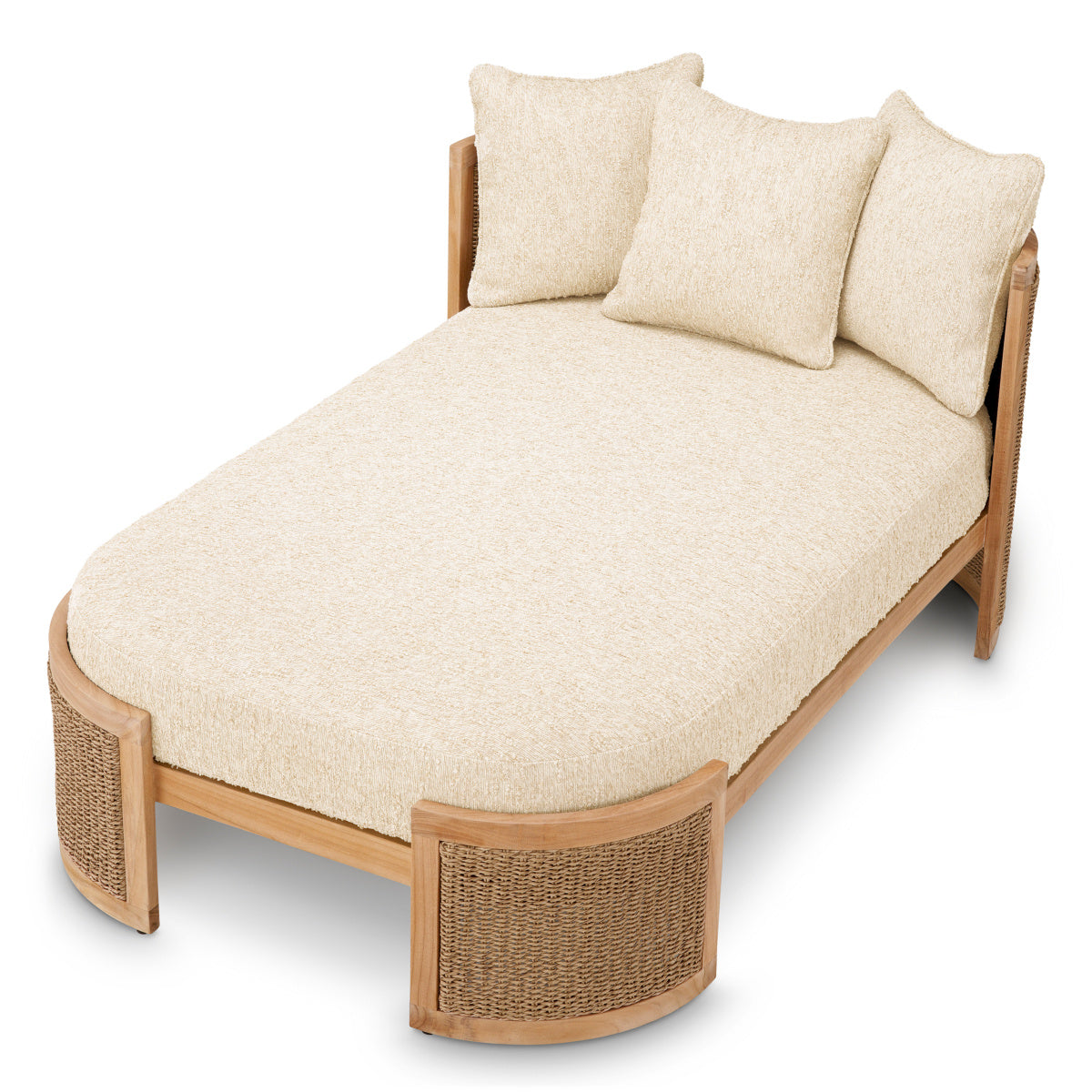 MARRENZO Beige Garden Lounger