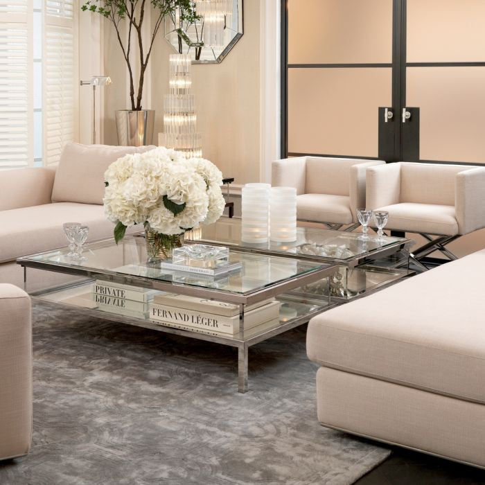 HARVEY coffee table brushed brass