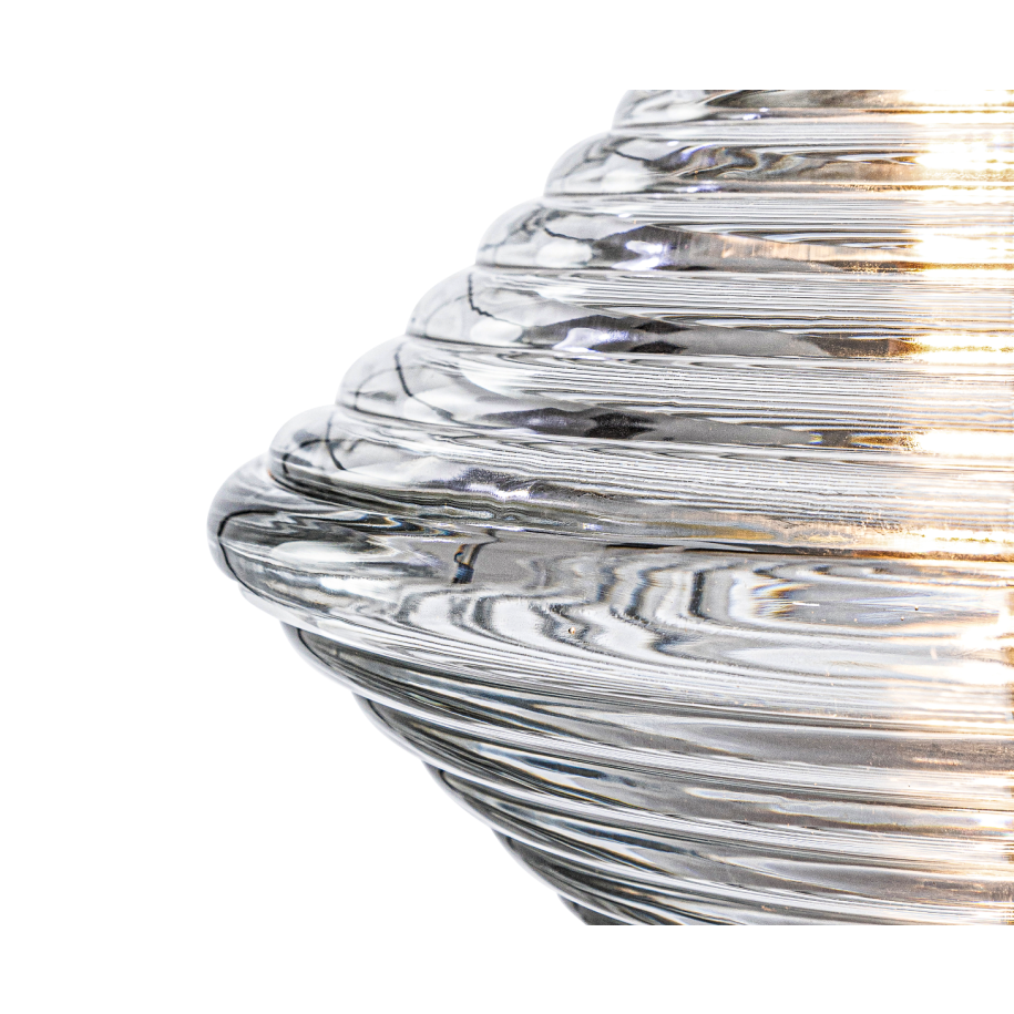 Press glass hanging lamp