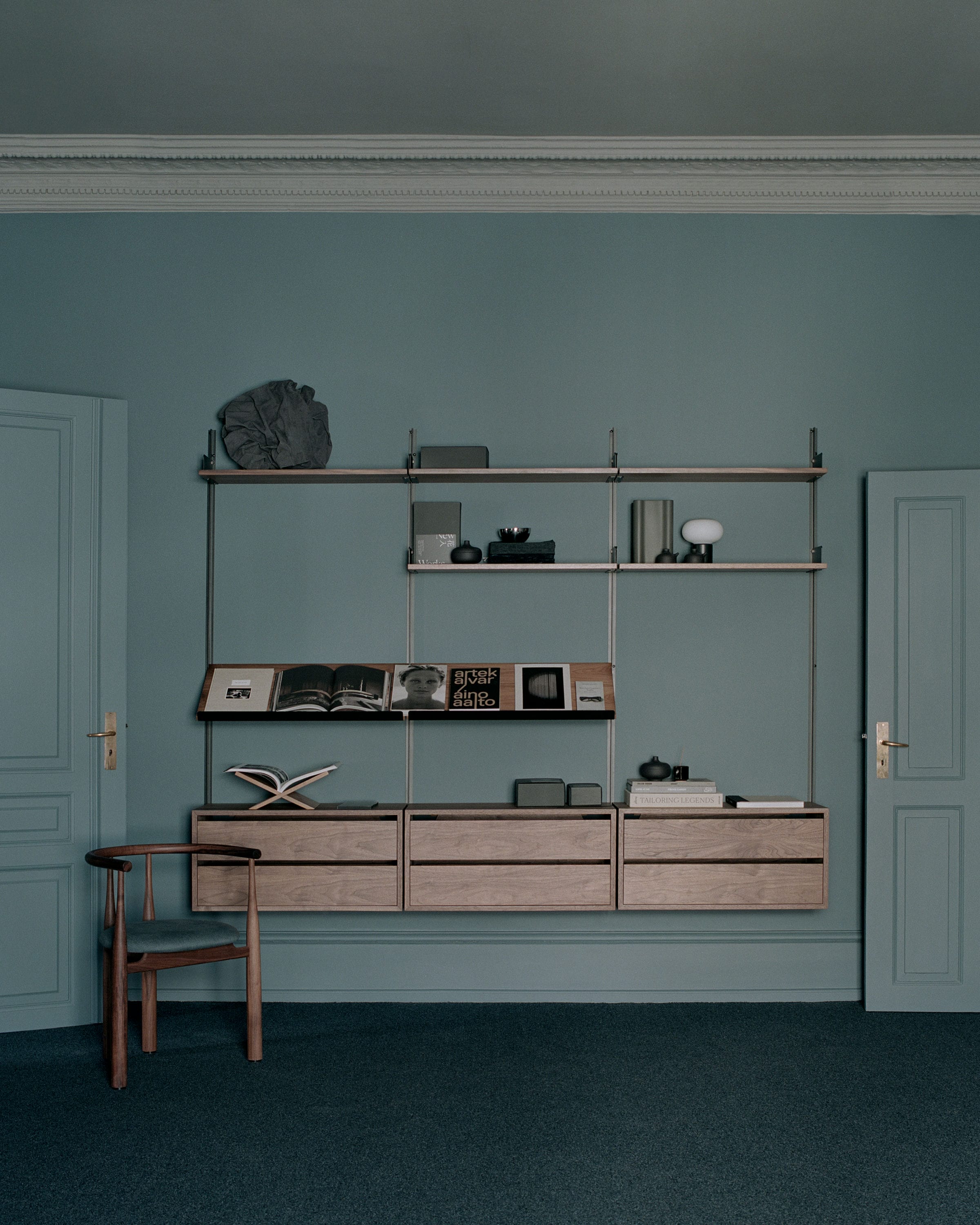 Hanging cabinet with drawers New Works Oak Veneer