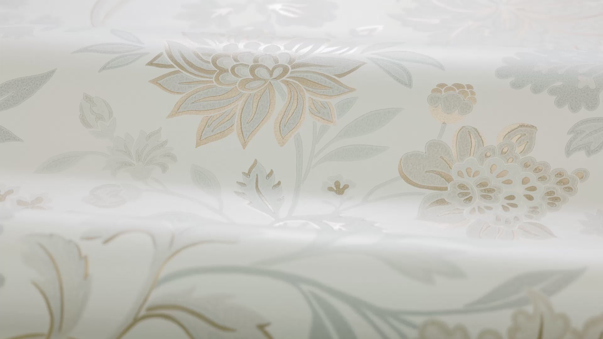 Non-woven paper wallpaper with a floral pattern ALICIA warm white with beige