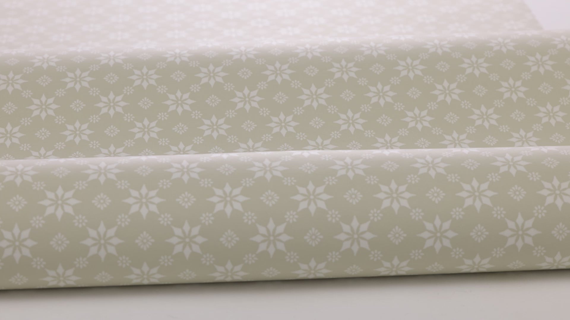 Non-woven paper wallpaper with geometric pattern STELLA white with beige