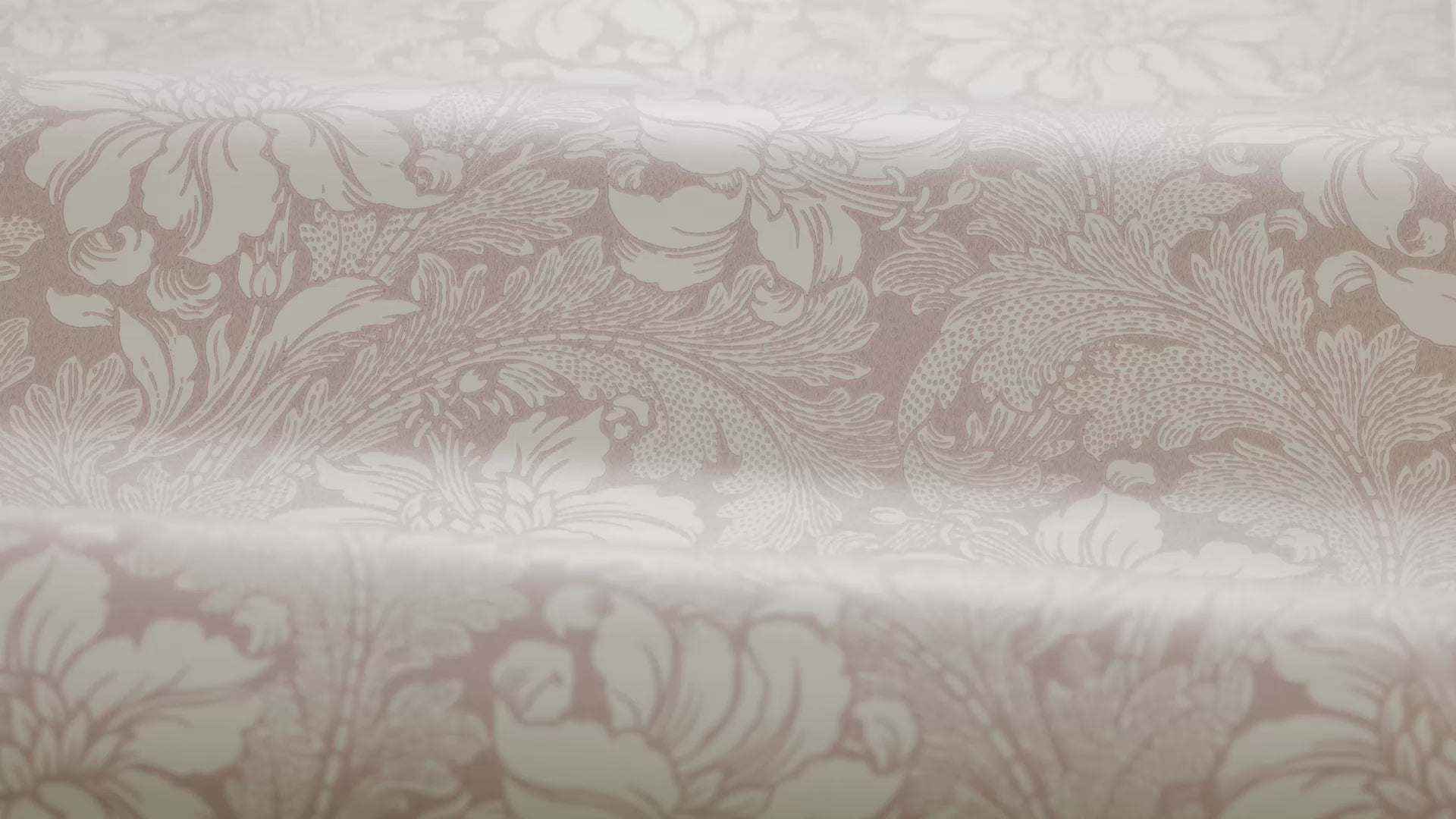 Vlies-Tapete mit pflanzlichem Muster ACANTHUS in lachsrosa