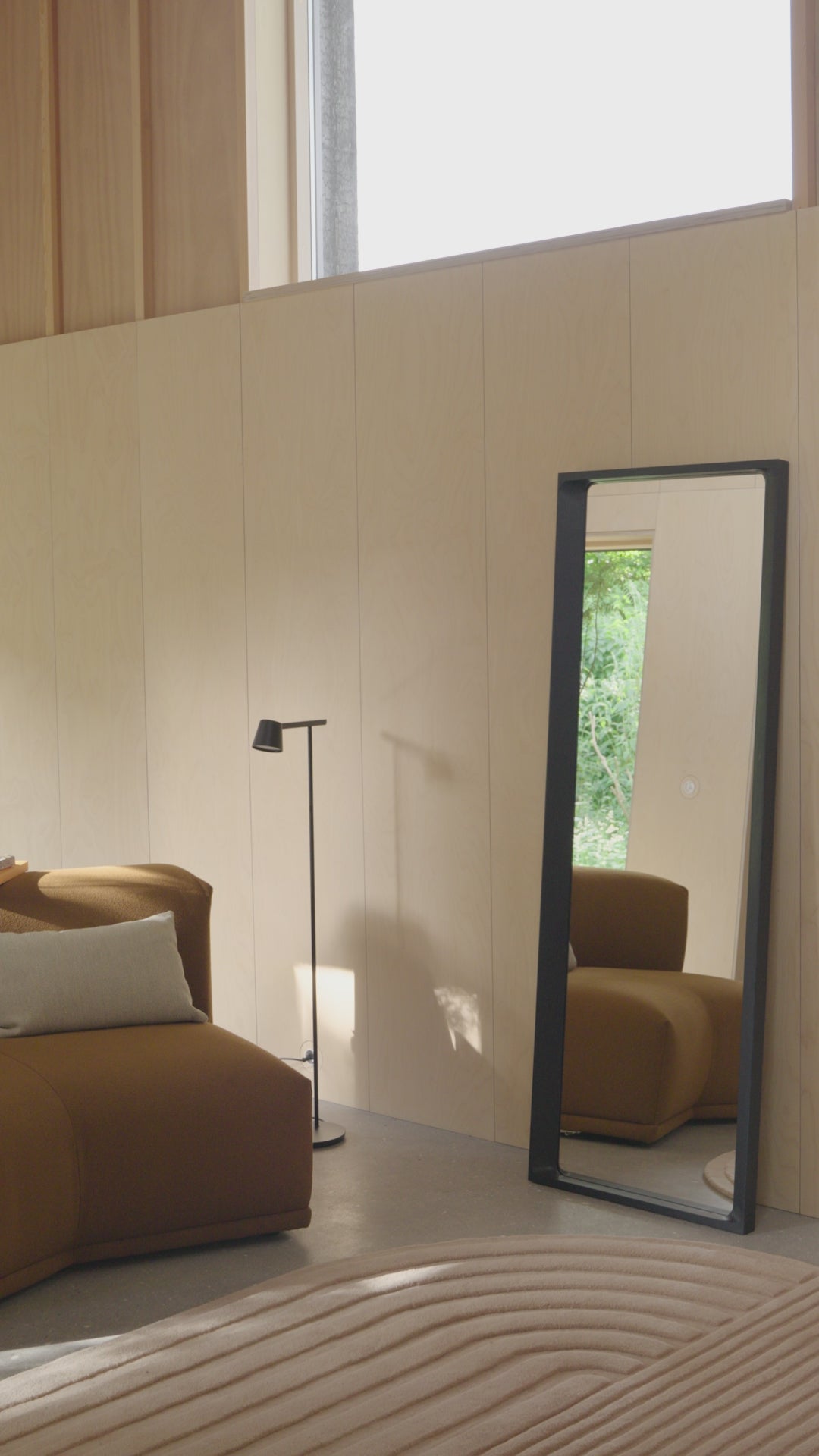 ARCED Mirror Spruce Wood