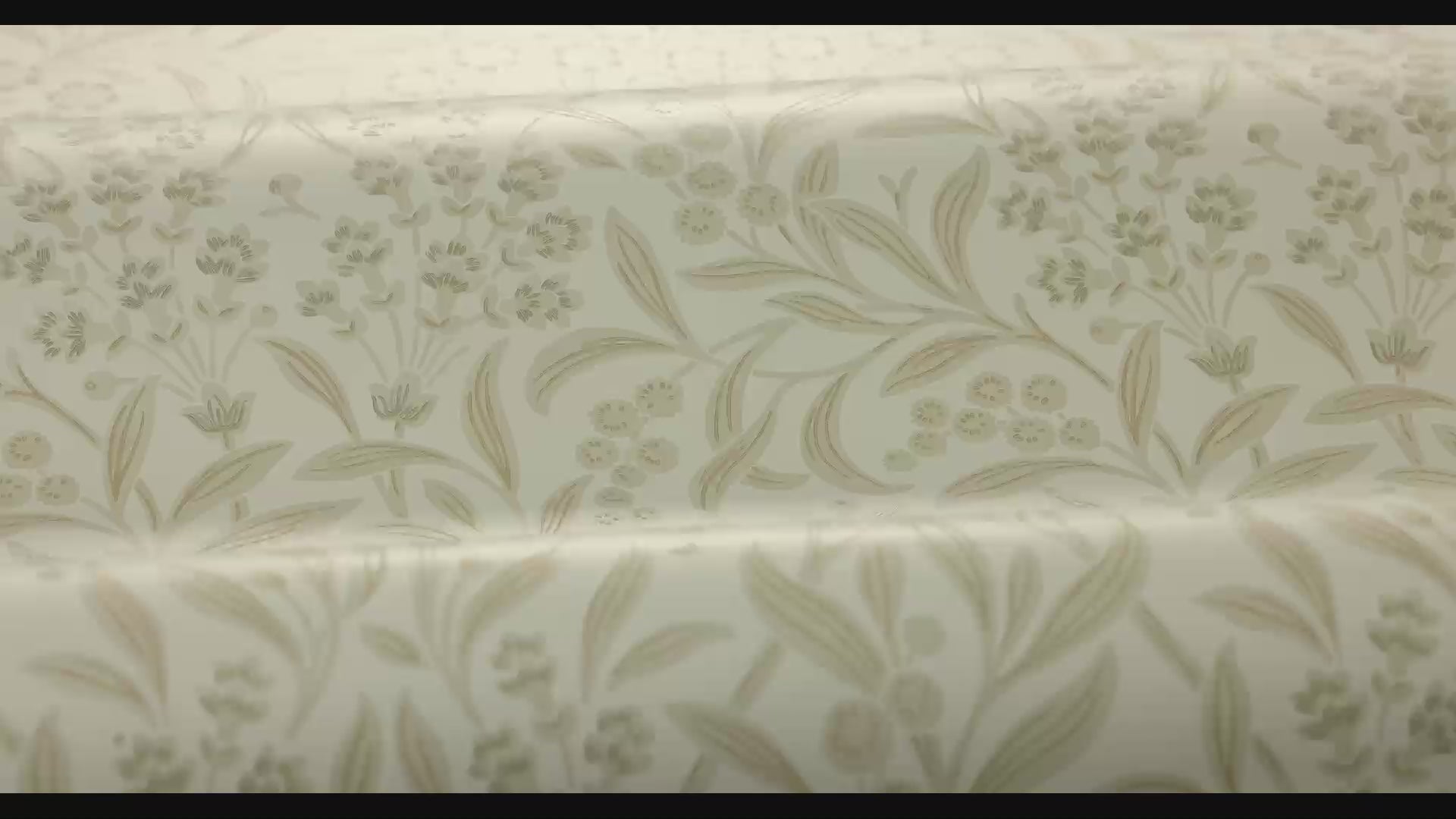 Non-woven paper wallpaper with a plant pattern KRYDDHYLLAN beige with cream