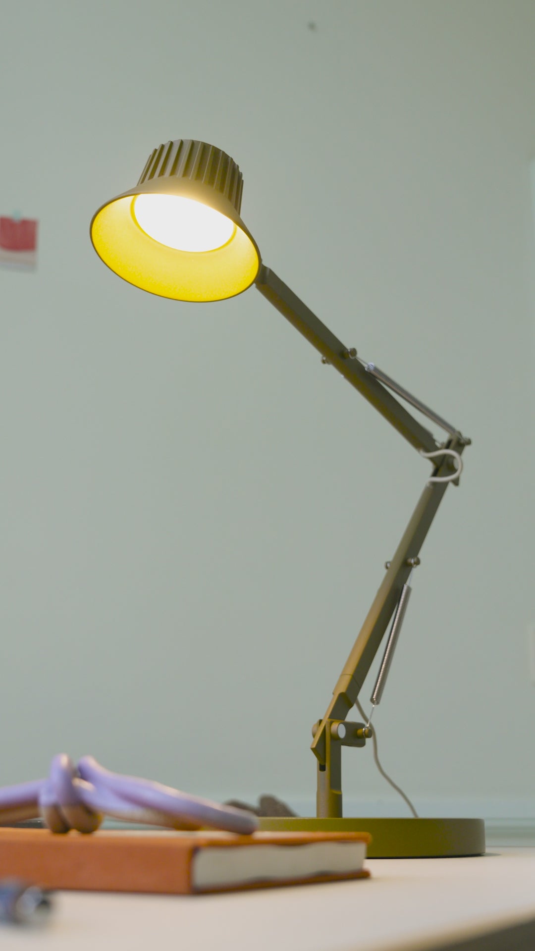 Adjustable desk lamp DEDICATE brown-green