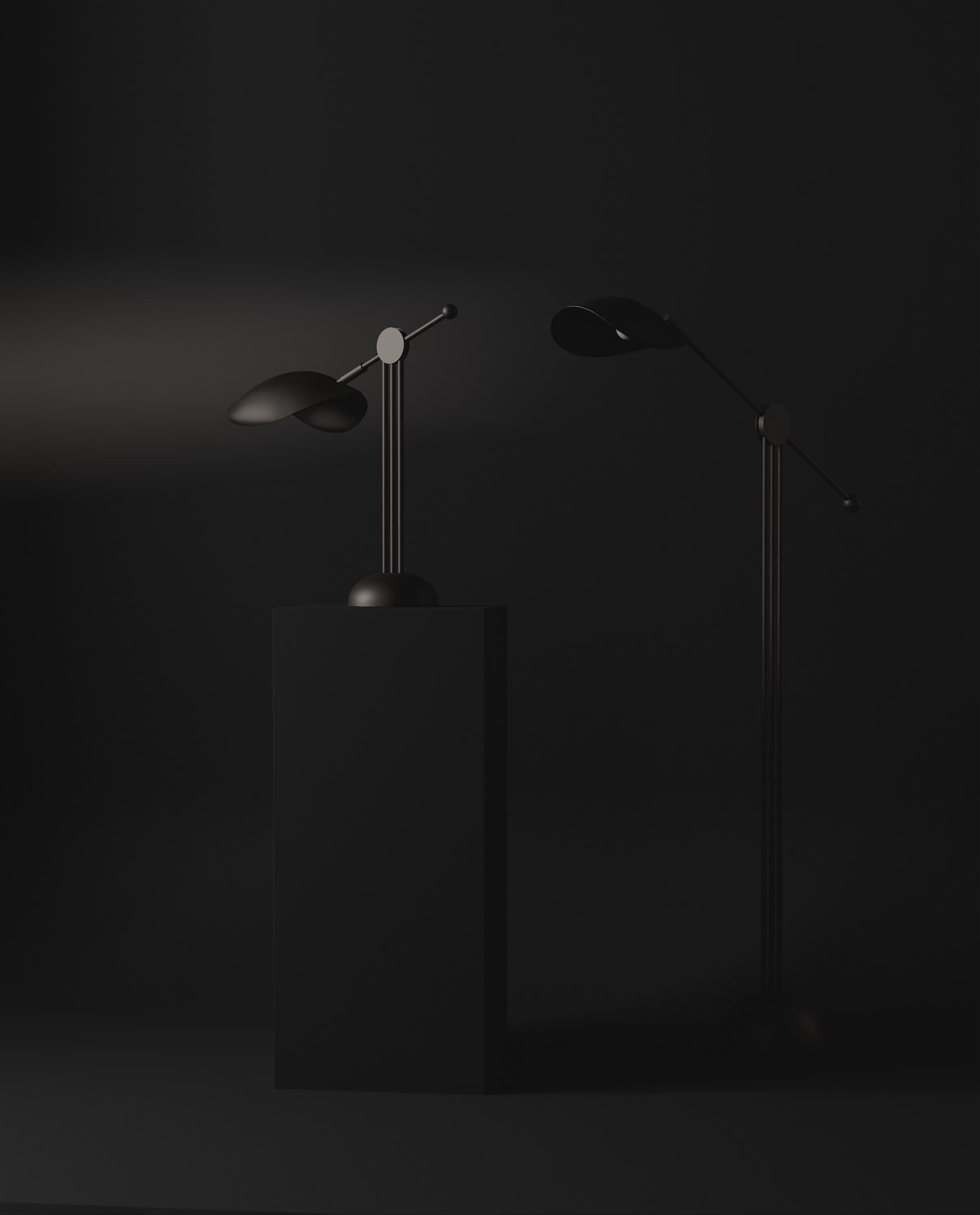 STINGRAY desk lamp brown