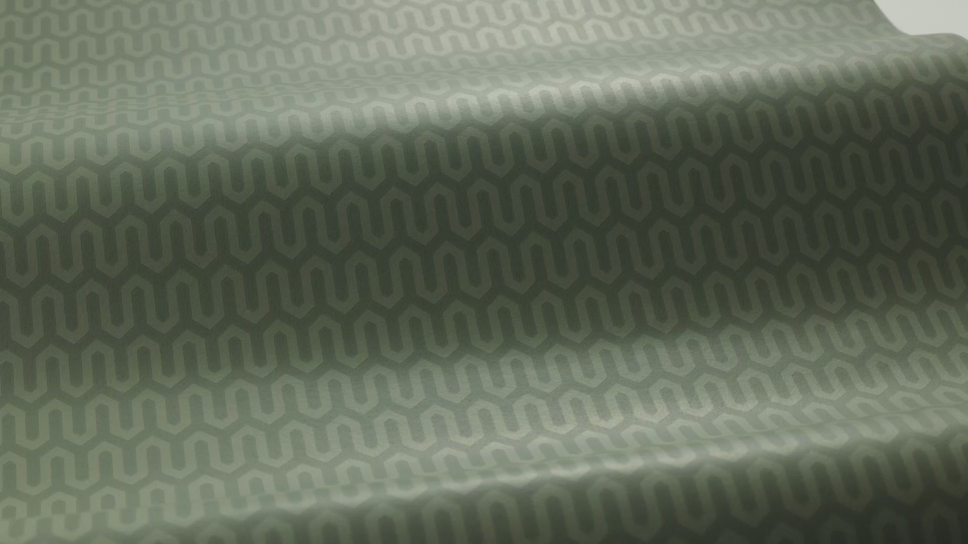 Non-woven paper wallpaper with geometric pattern YPSILON dark green