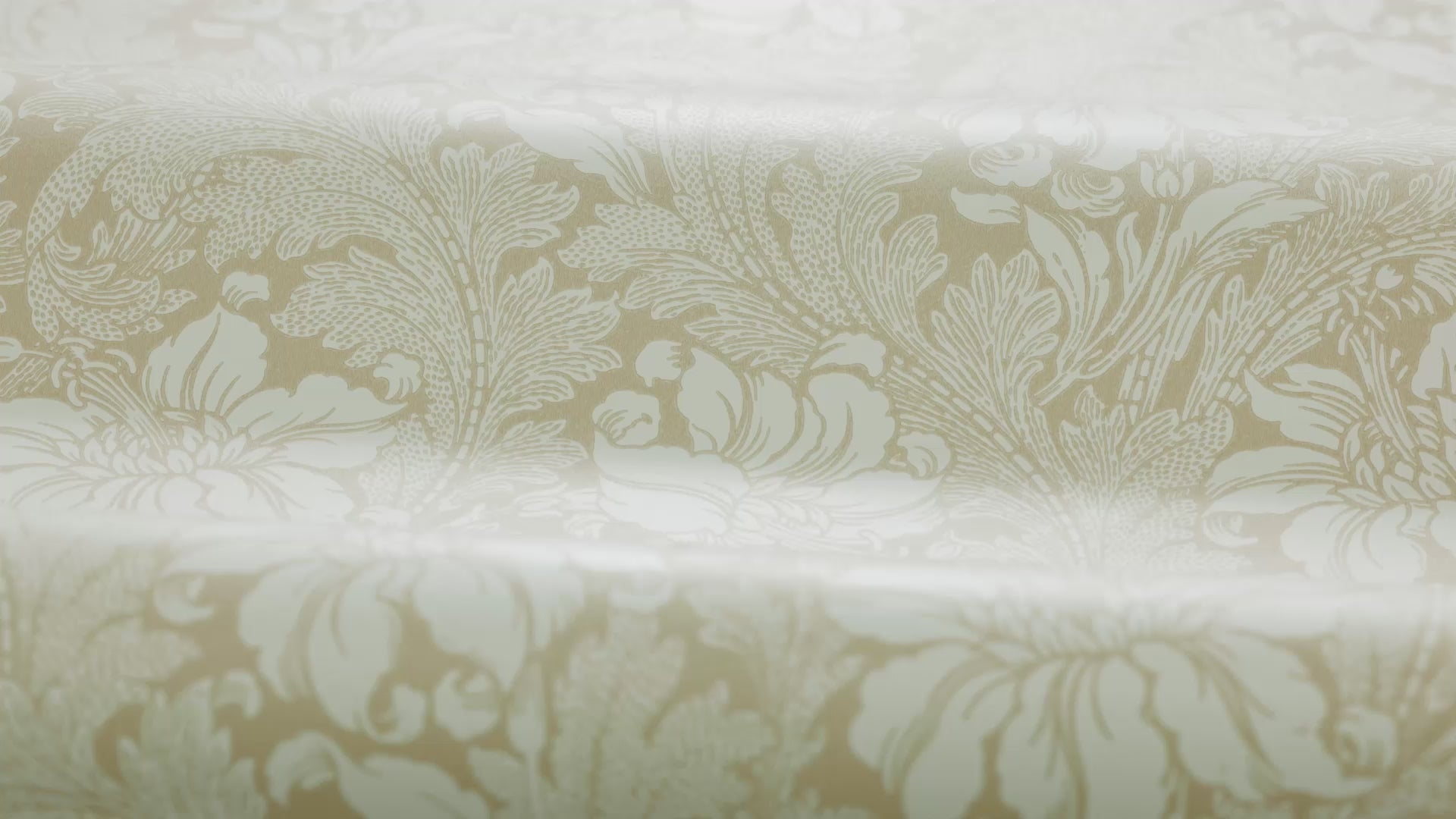 Non-woven paper wallpaper with a plant pattern ACANTHUS yellow