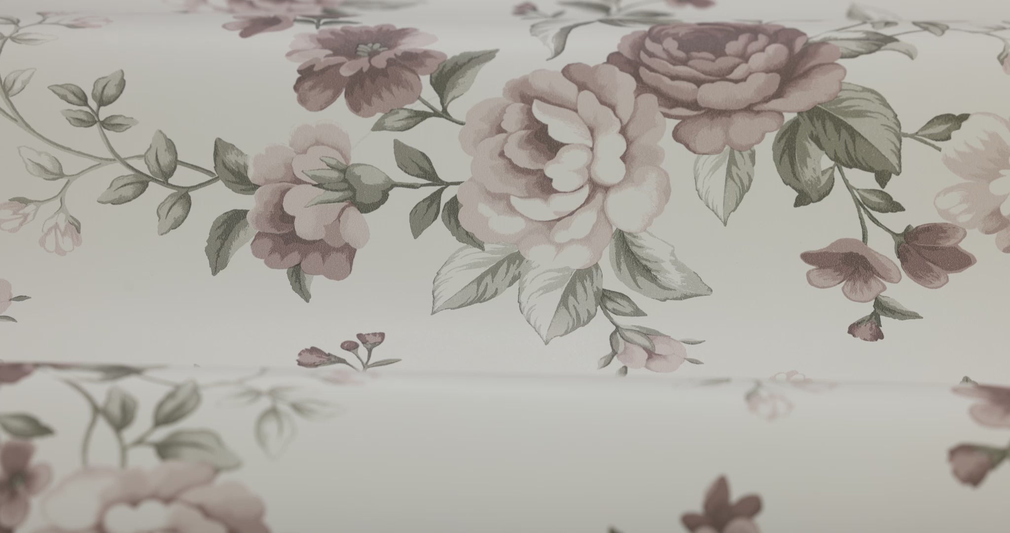 NOMI Beige Floral Plant Motif Wallpaper