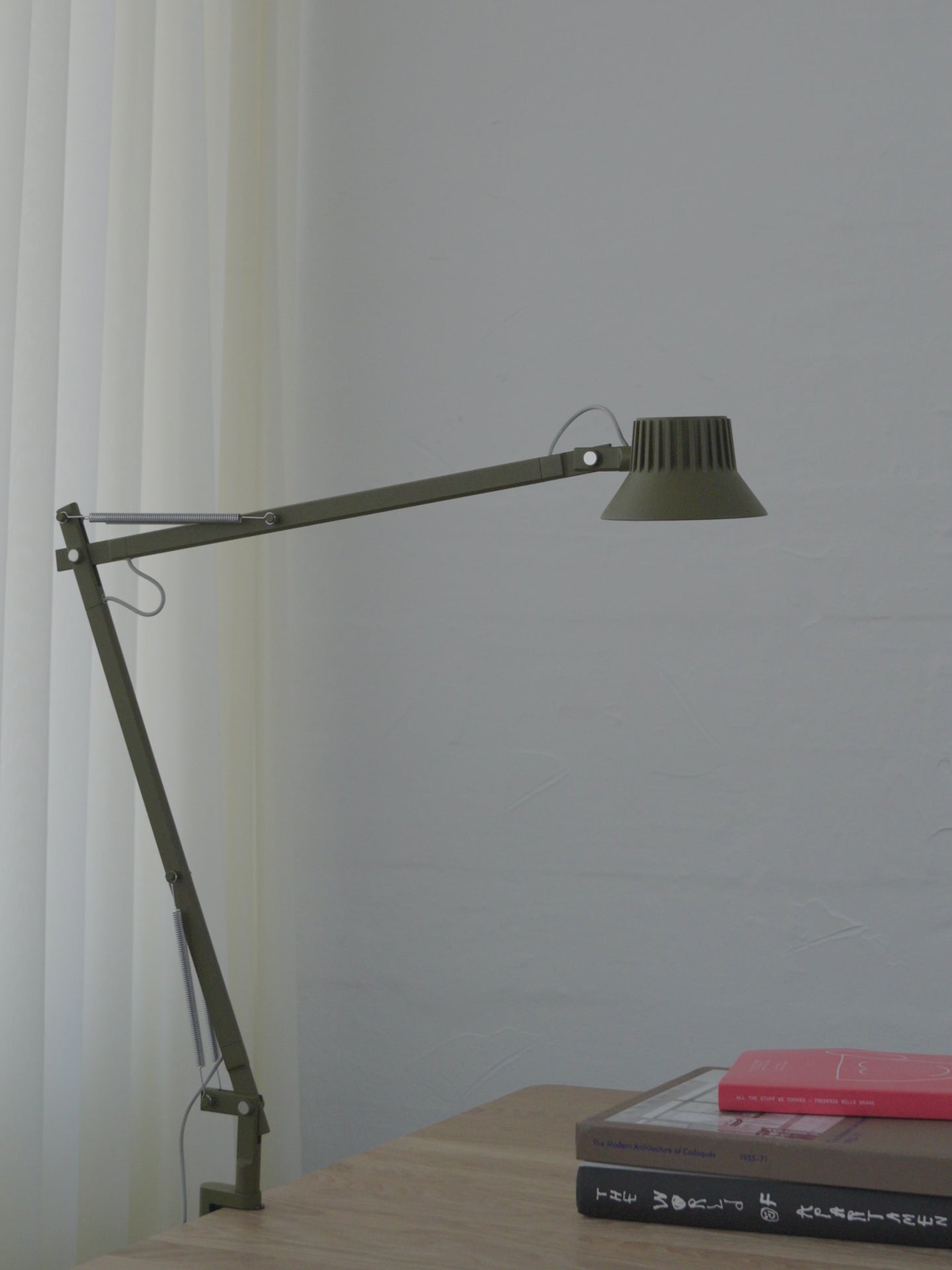 Adjustable desk lamp DEDICATE brown-green