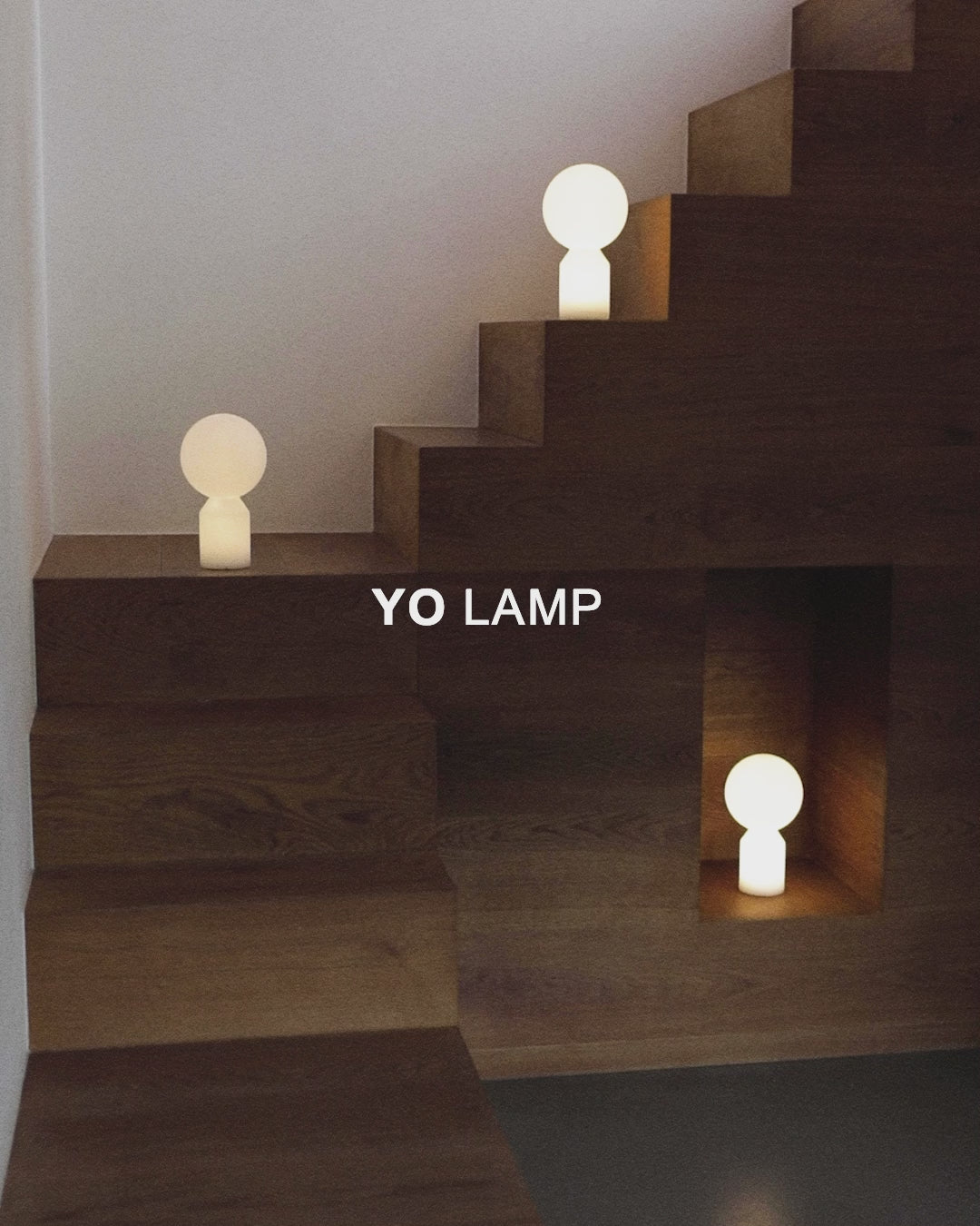 Tragbare Lampe YO weiß