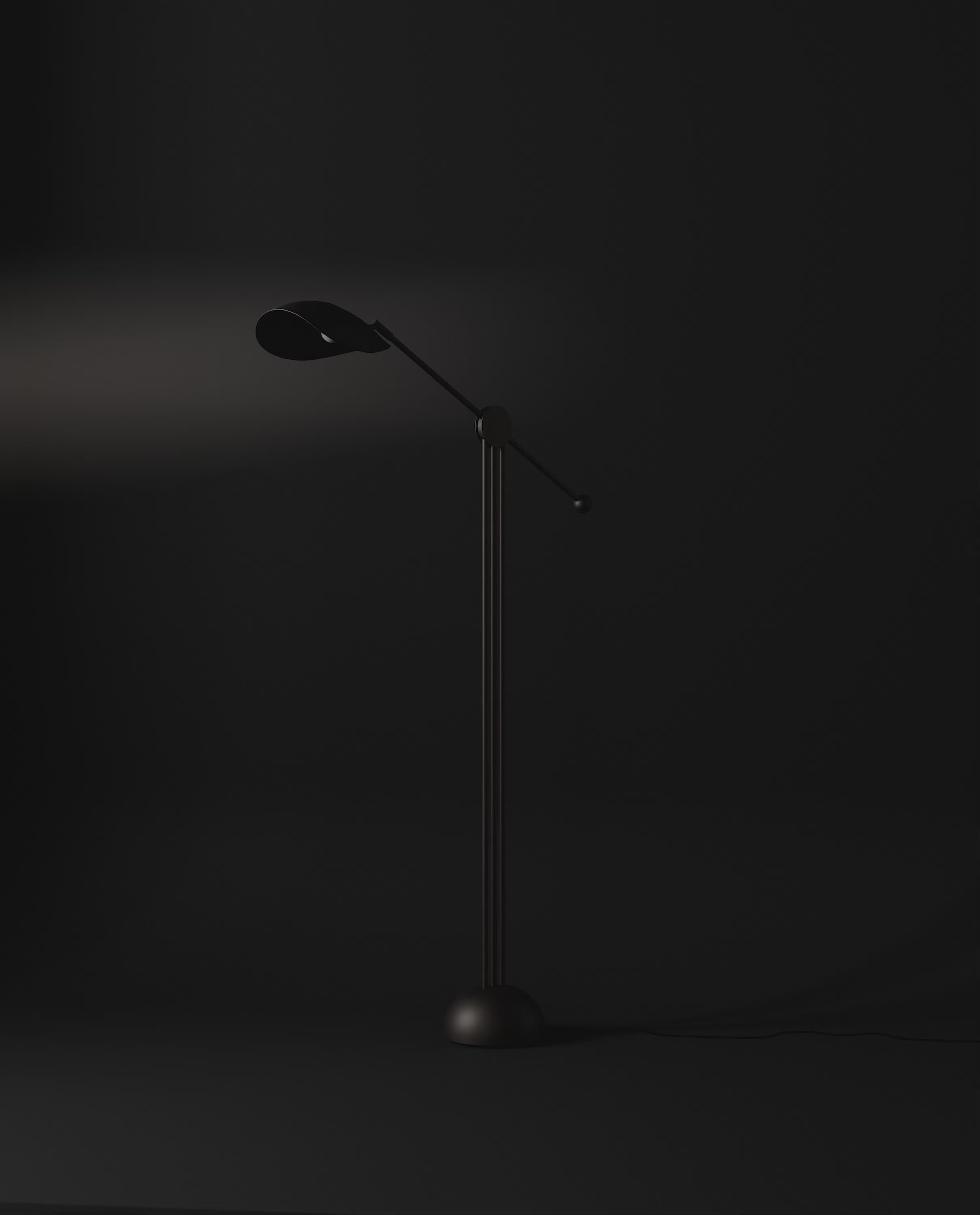 STINGRAY brown reading floor lamp