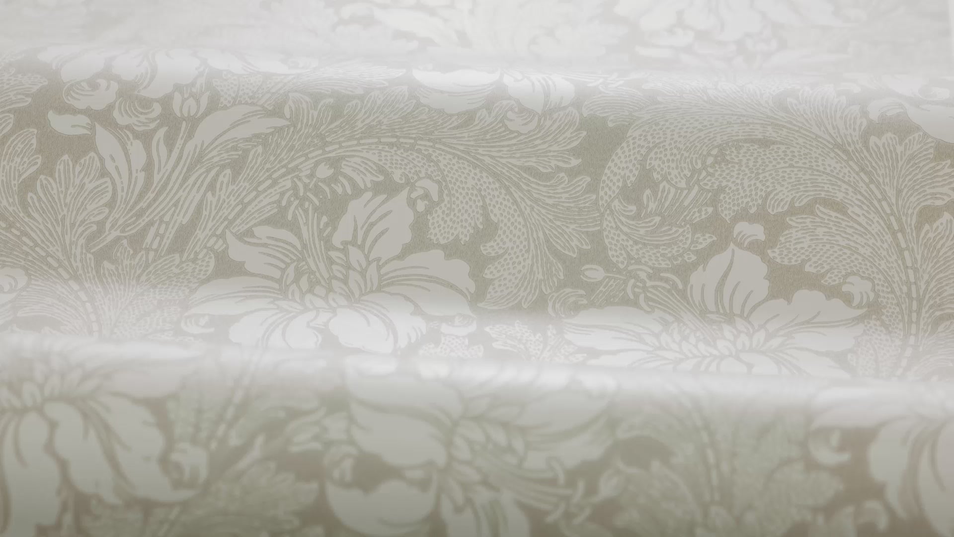 Non-woven paper wallpaper with a plant pattern ACANTHUS beige