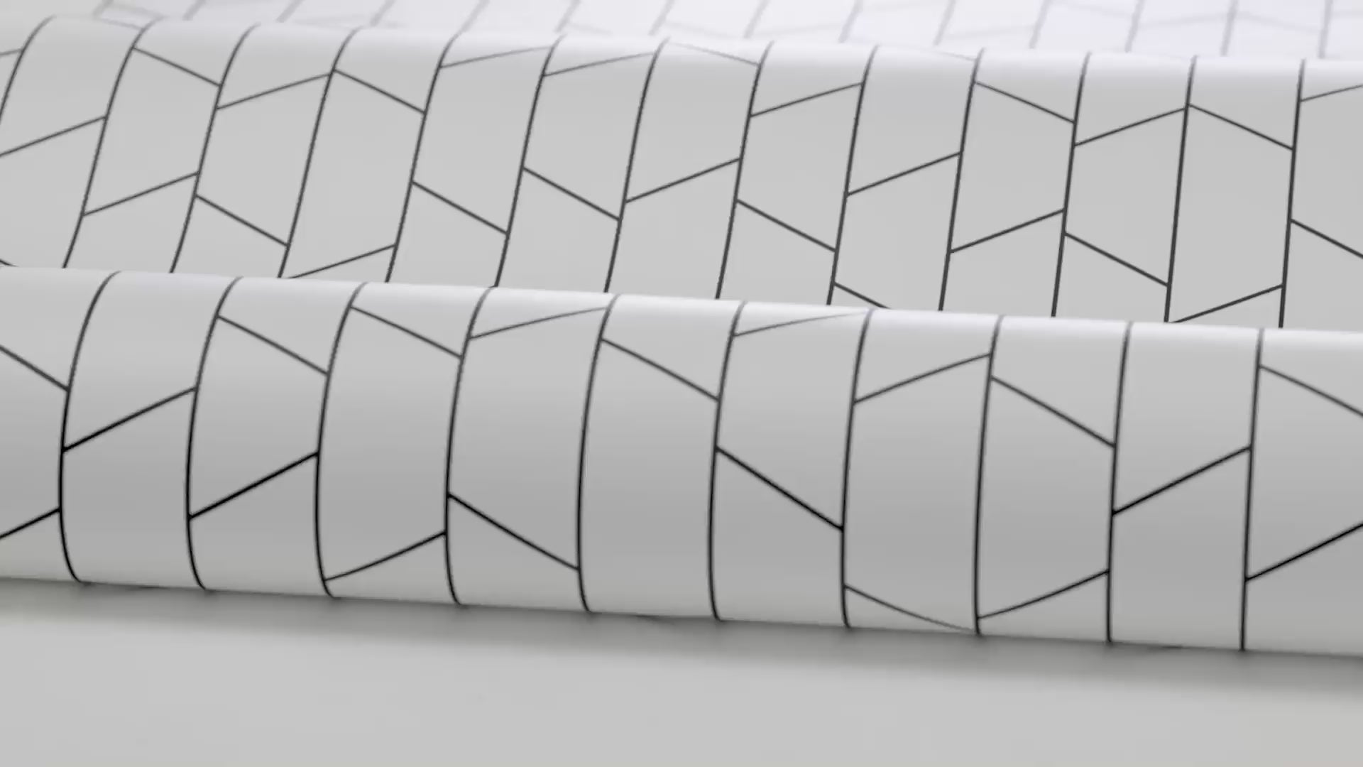 Non-woven paper wallpaper with geometric pattern ANGLE white