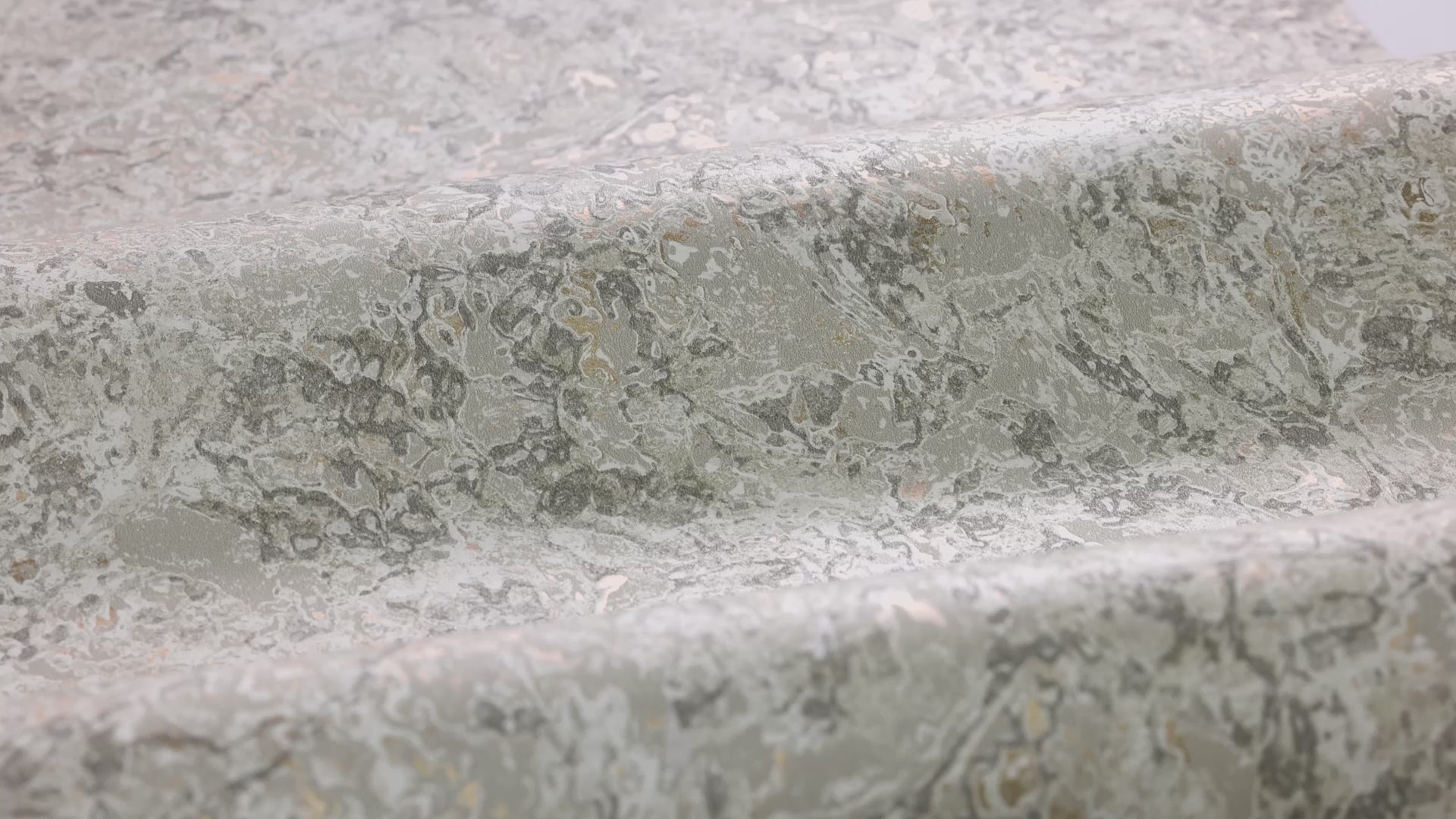 Gray travertine marble effect wallpaper with beige
