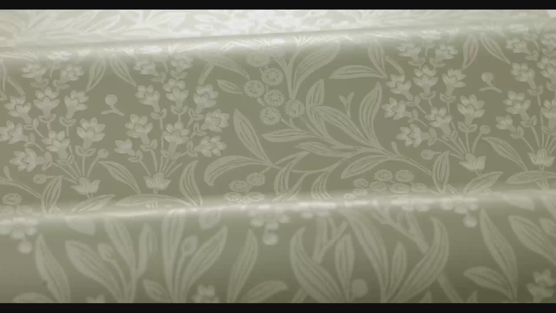 Non-woven paper wallpaper with a plant pattern KRYDDHYLLAN light green