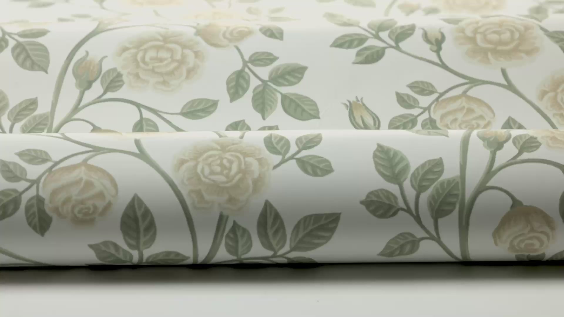 ELSA White and Yellow Floral Pattern Wallpaper