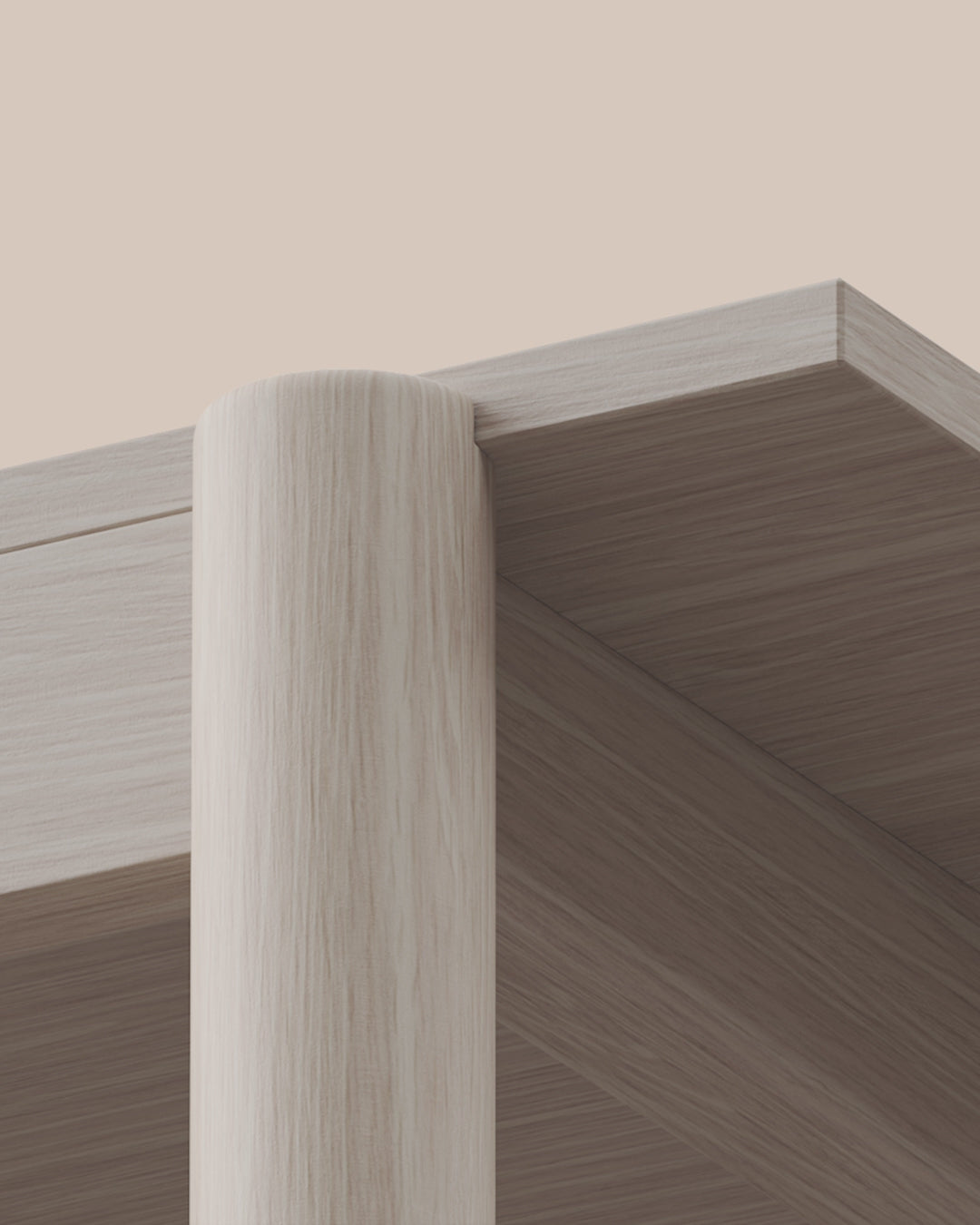 LINEAR SYSTEM HIGH Office Desk in Oak Veneer