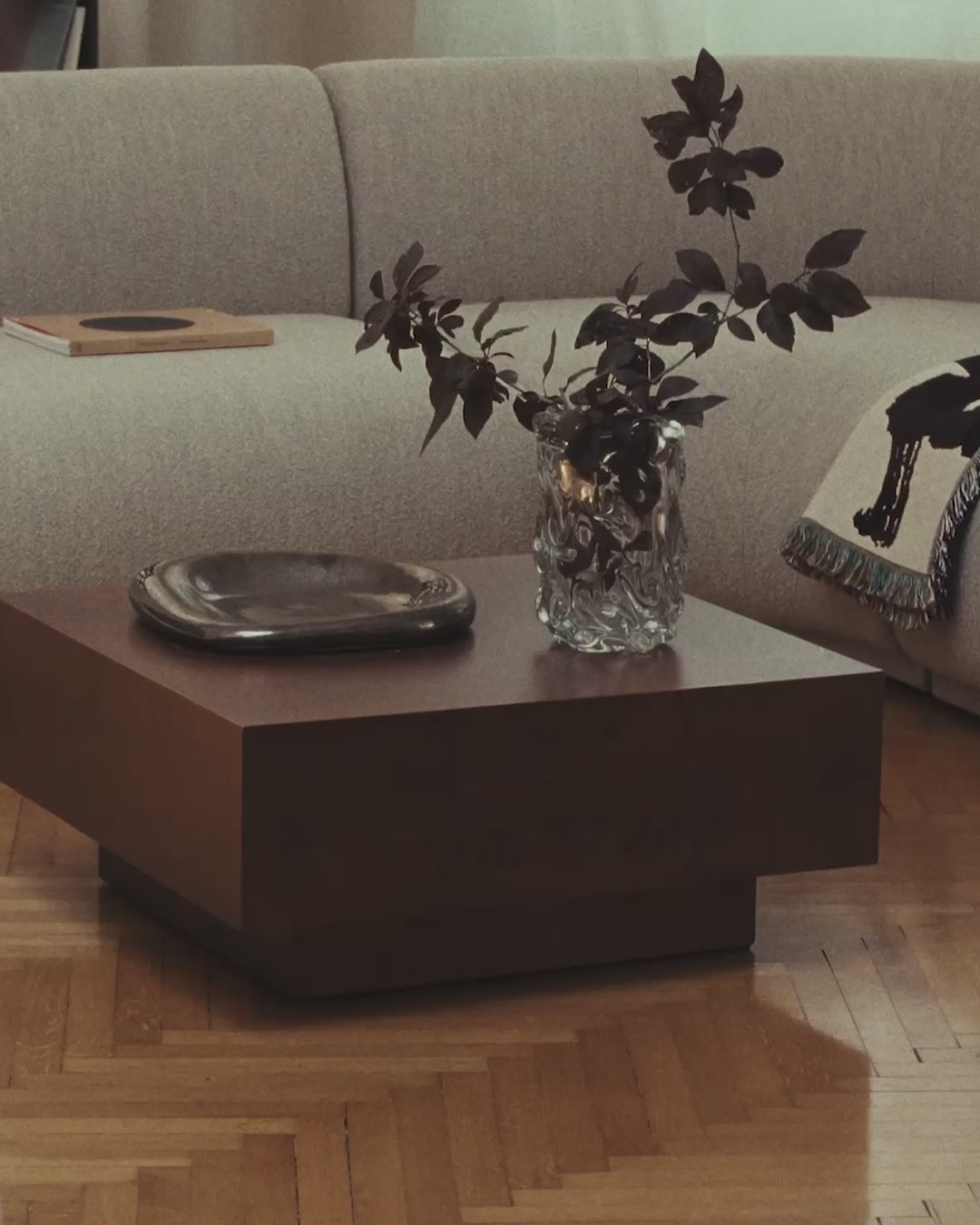 Koc CILLA gebrochenes Weiß mit Braun