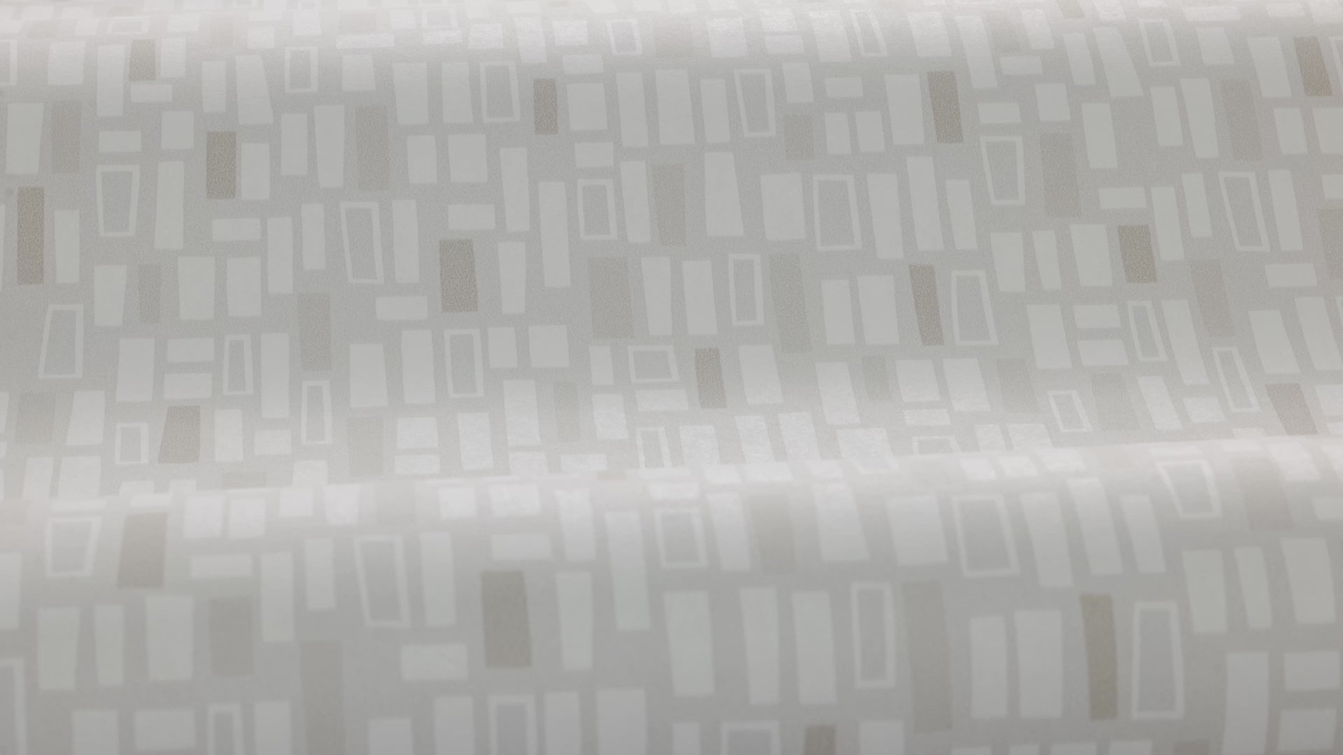 Vlies-Tapete mit geometrischem Muster ELVIS grau-grün mit Weiß