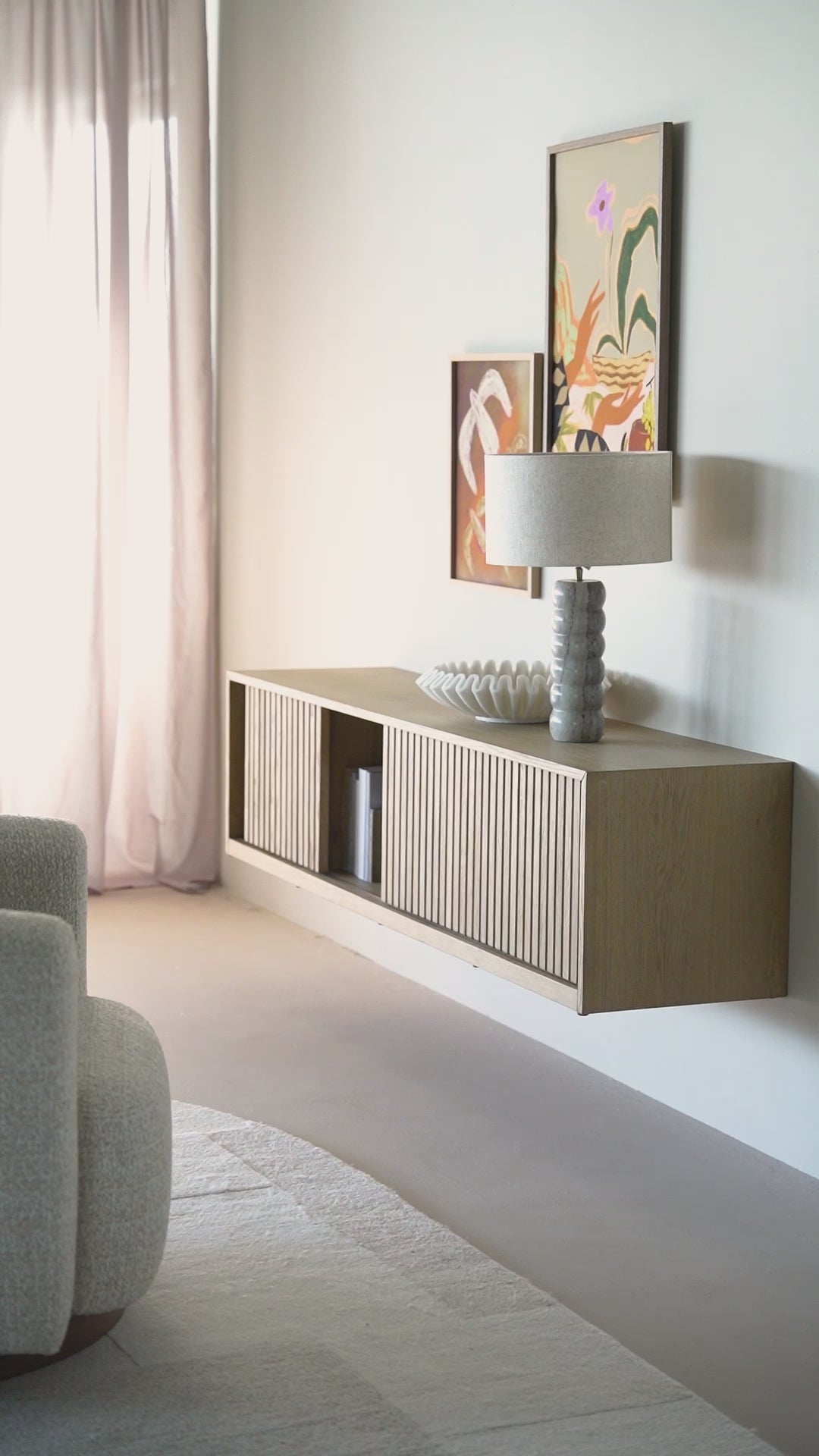 MILO TV cabinet dark oak wood