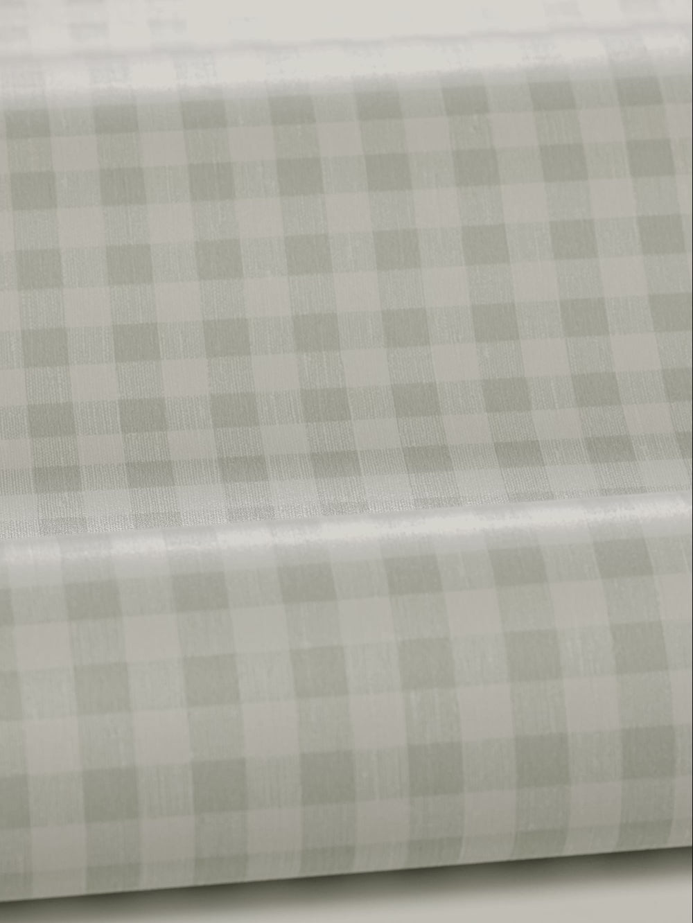 Structural wallpaper imitating linen in a checkered pattern PICNIC CHECK green with white