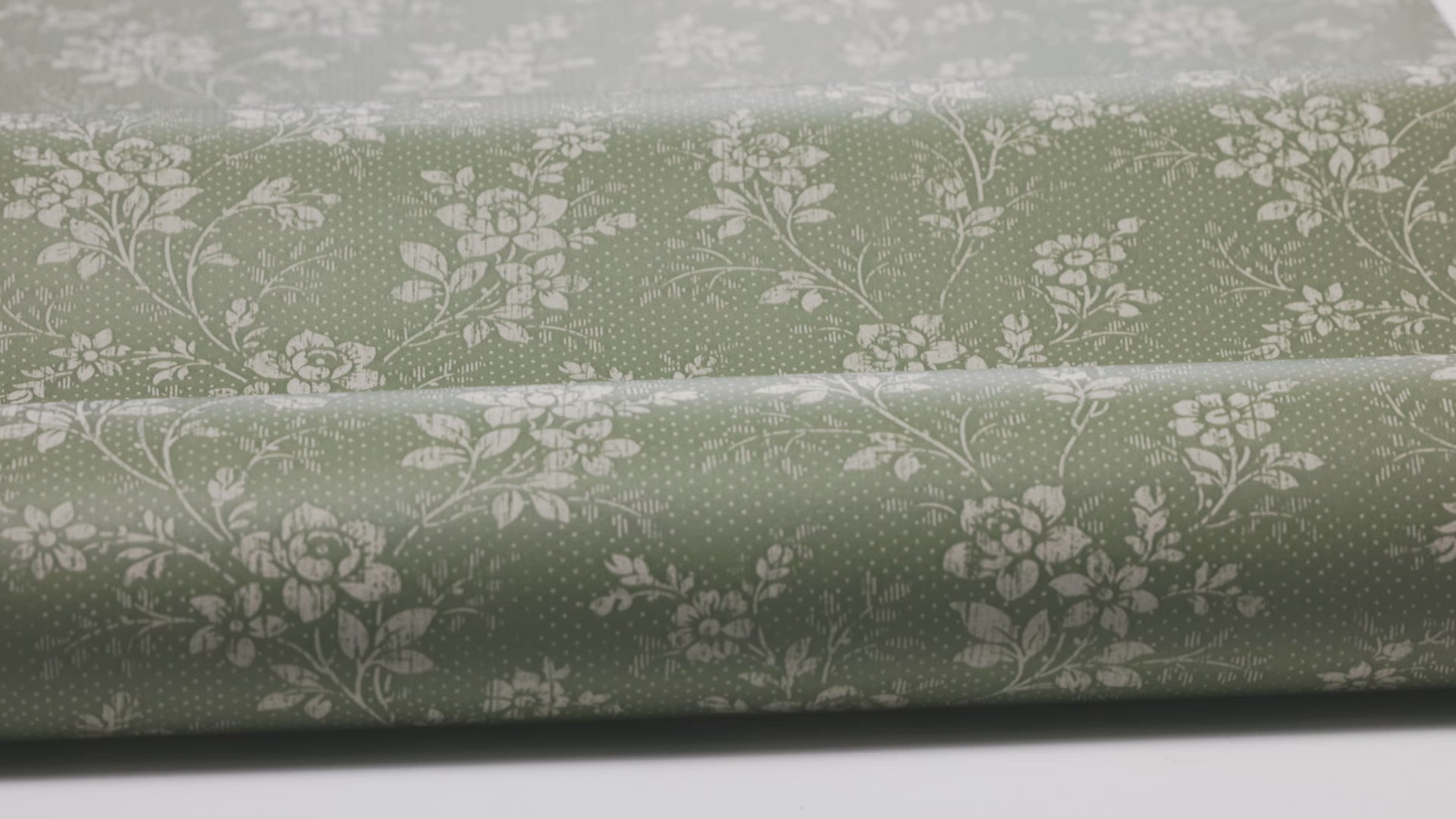 Wallpaper with a floral pattern HIP ROSE green