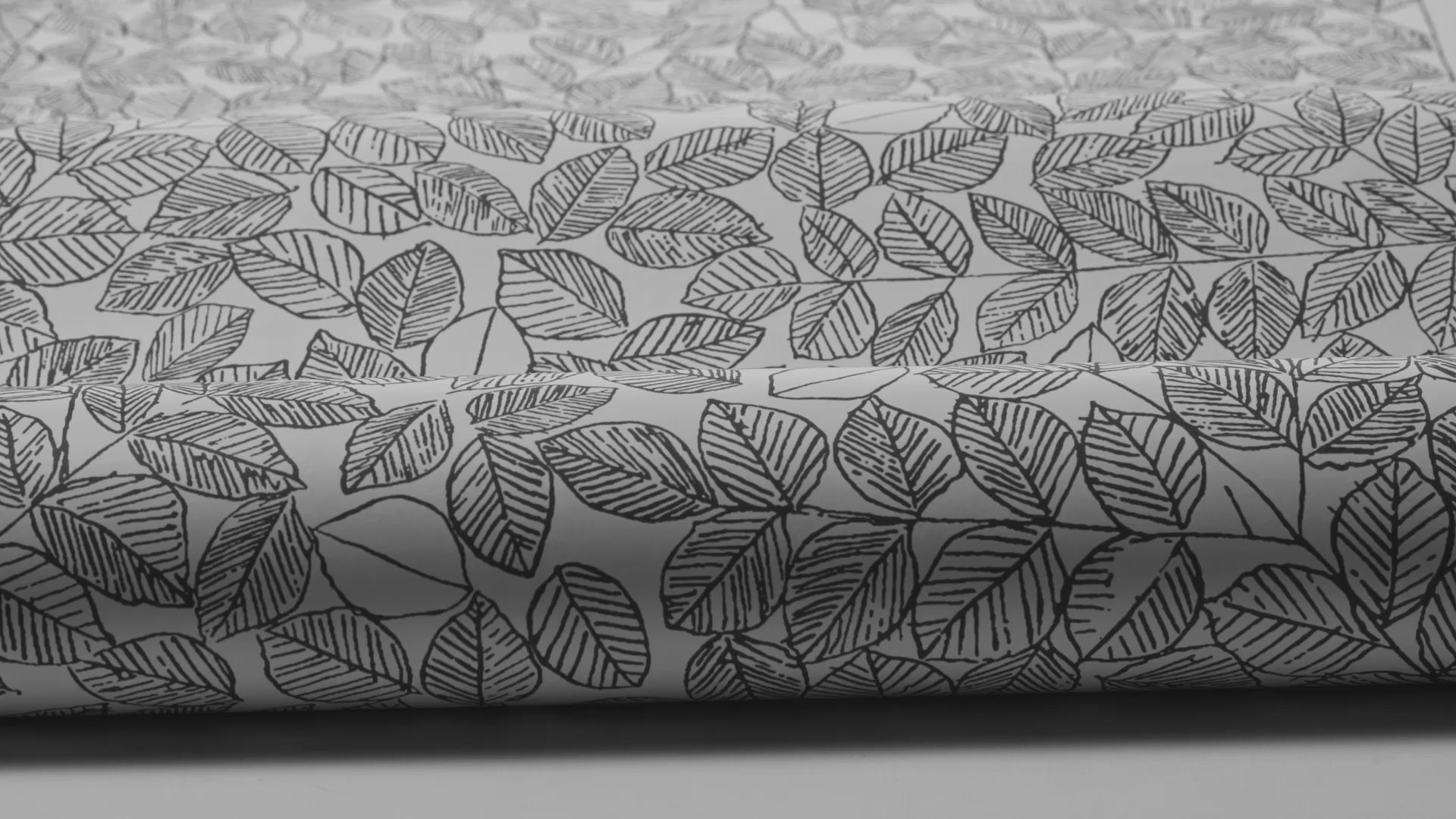 ROMANS Gray Leaf Pattern Wallpaper