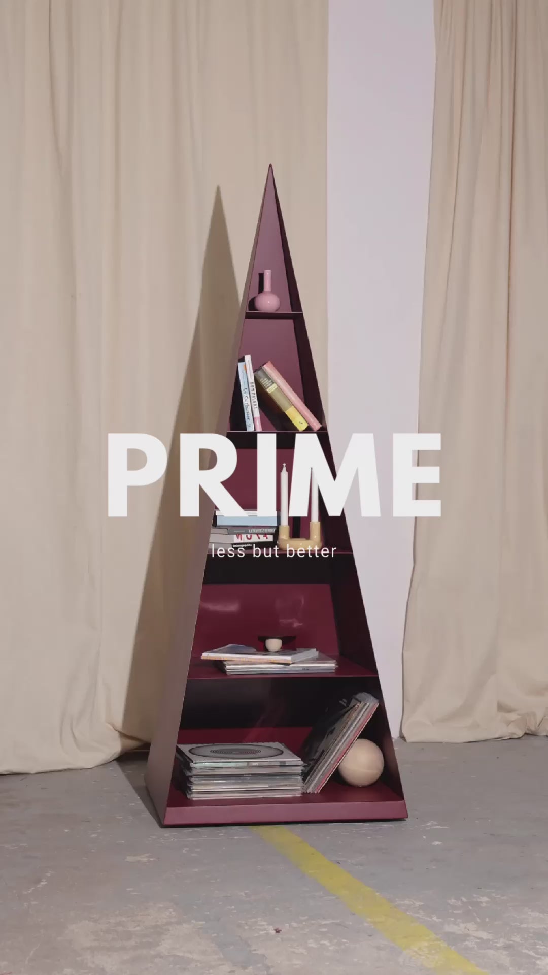 PRIME rotating shelf in steel