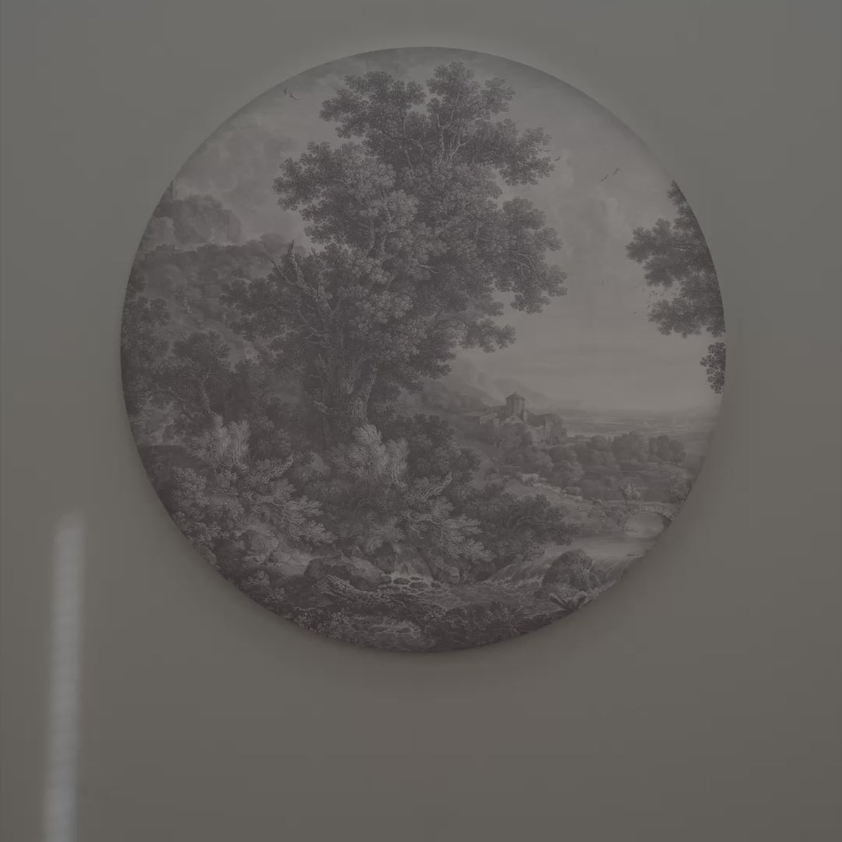 Wall lamp DOTS LIGHTING - PICTURESQUE VALLEY OF SERENITY gray
