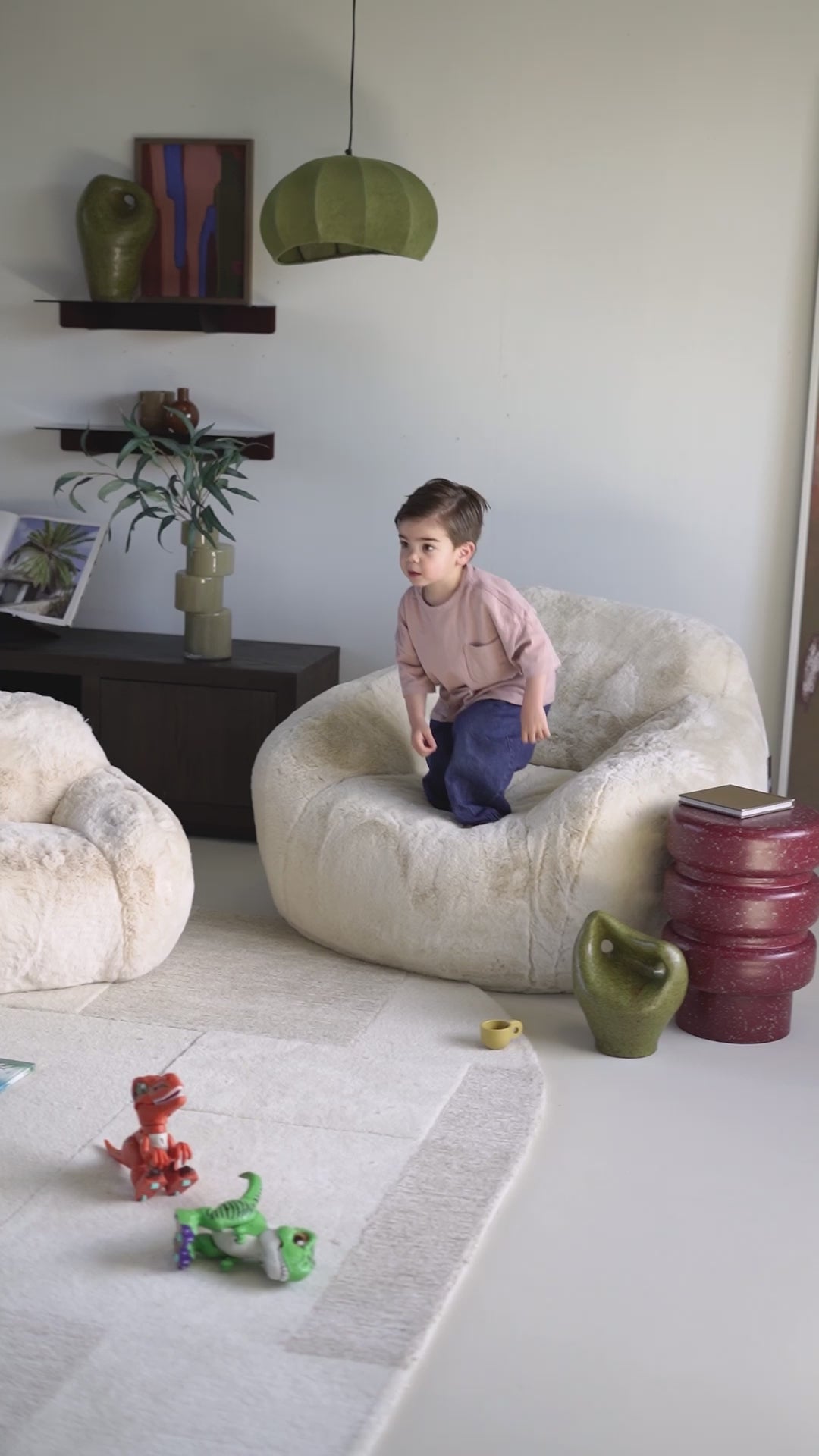 Fotel dziecięcy LITTLE HUG beżowy