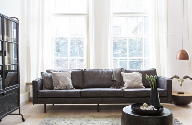 Rodeo sofa 3-seater black