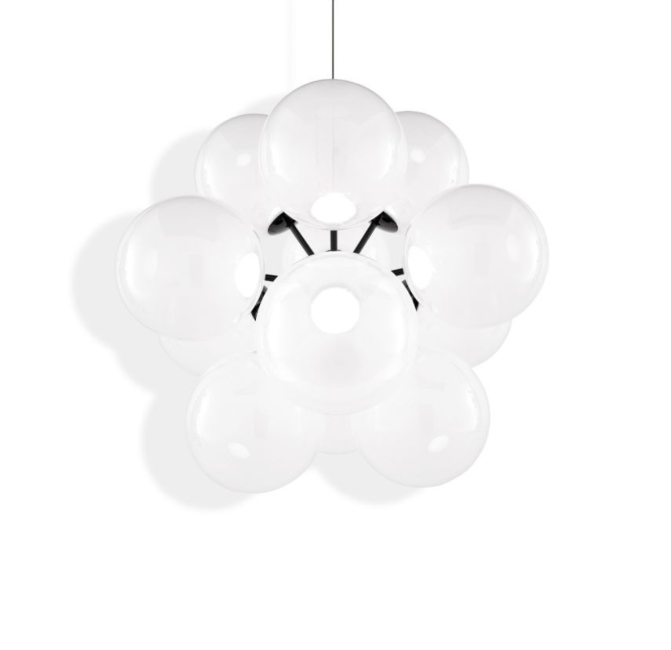 Globe ironing chandelier