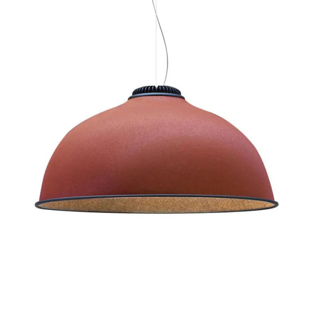 Hanging lamp Farel rusty red