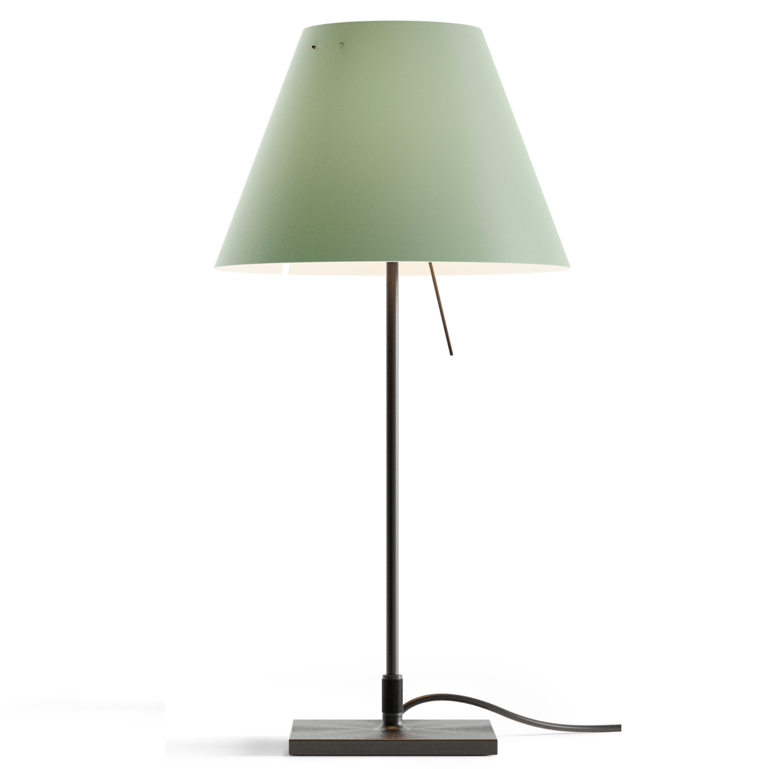 Costanzina table lamp green lampshade