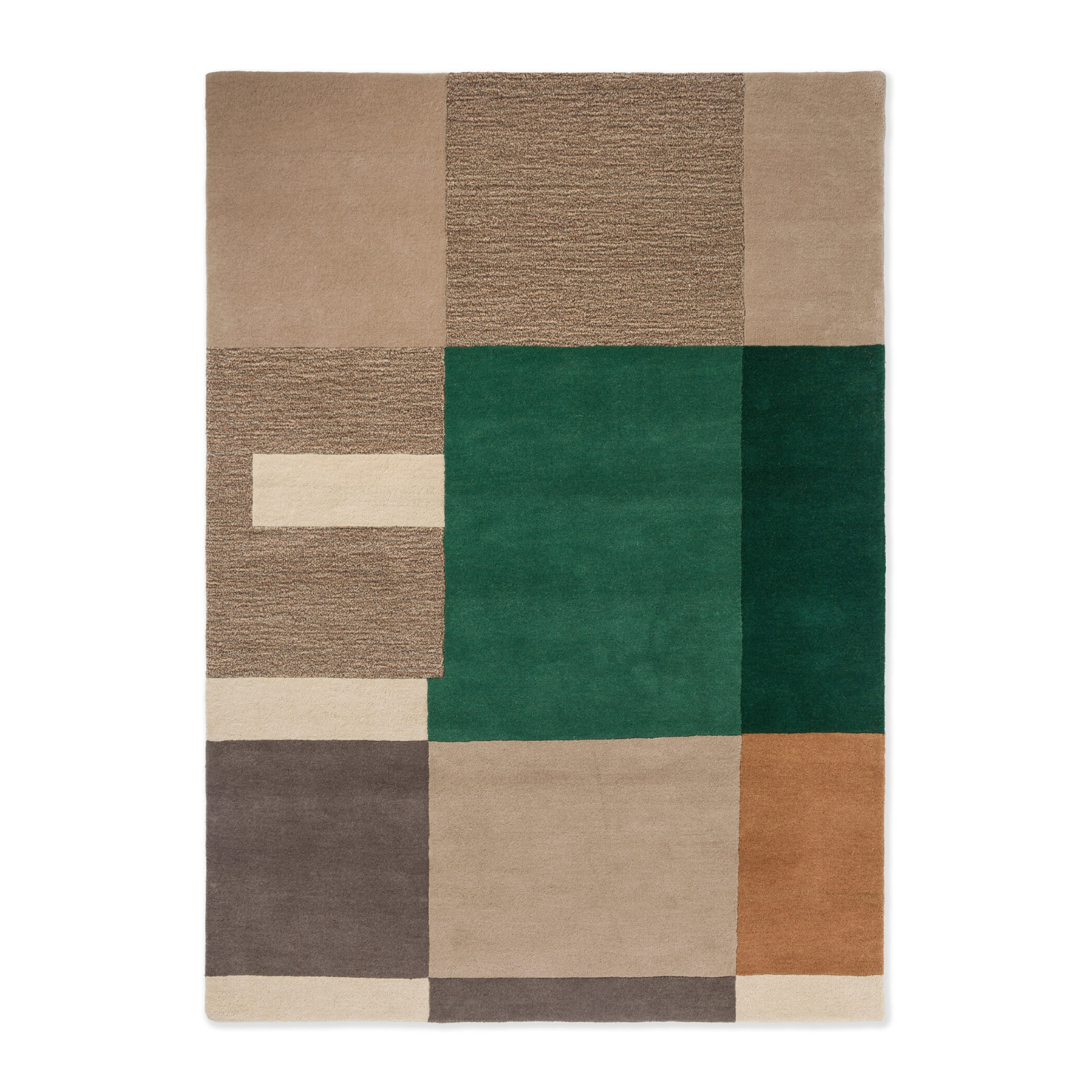 Decor bass rug beige-green