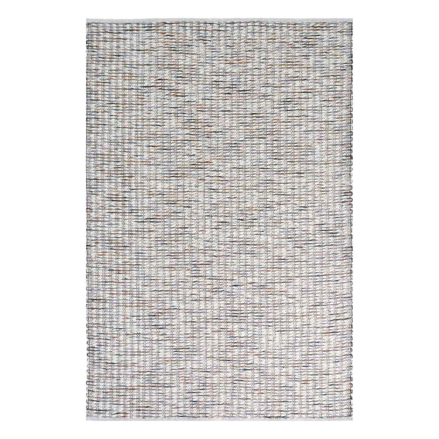 White and beige grain rug