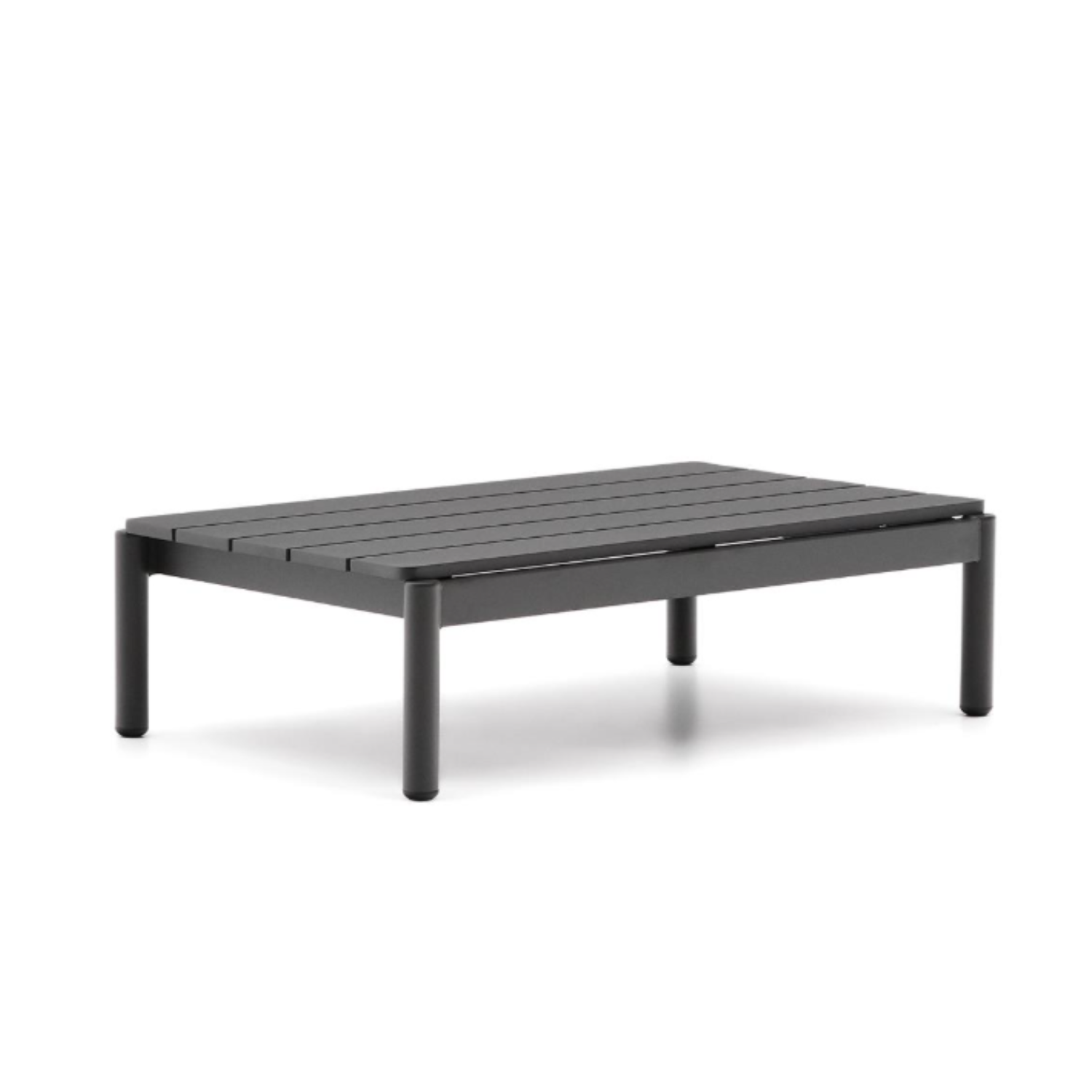 External coffee table Sorells black aluminum