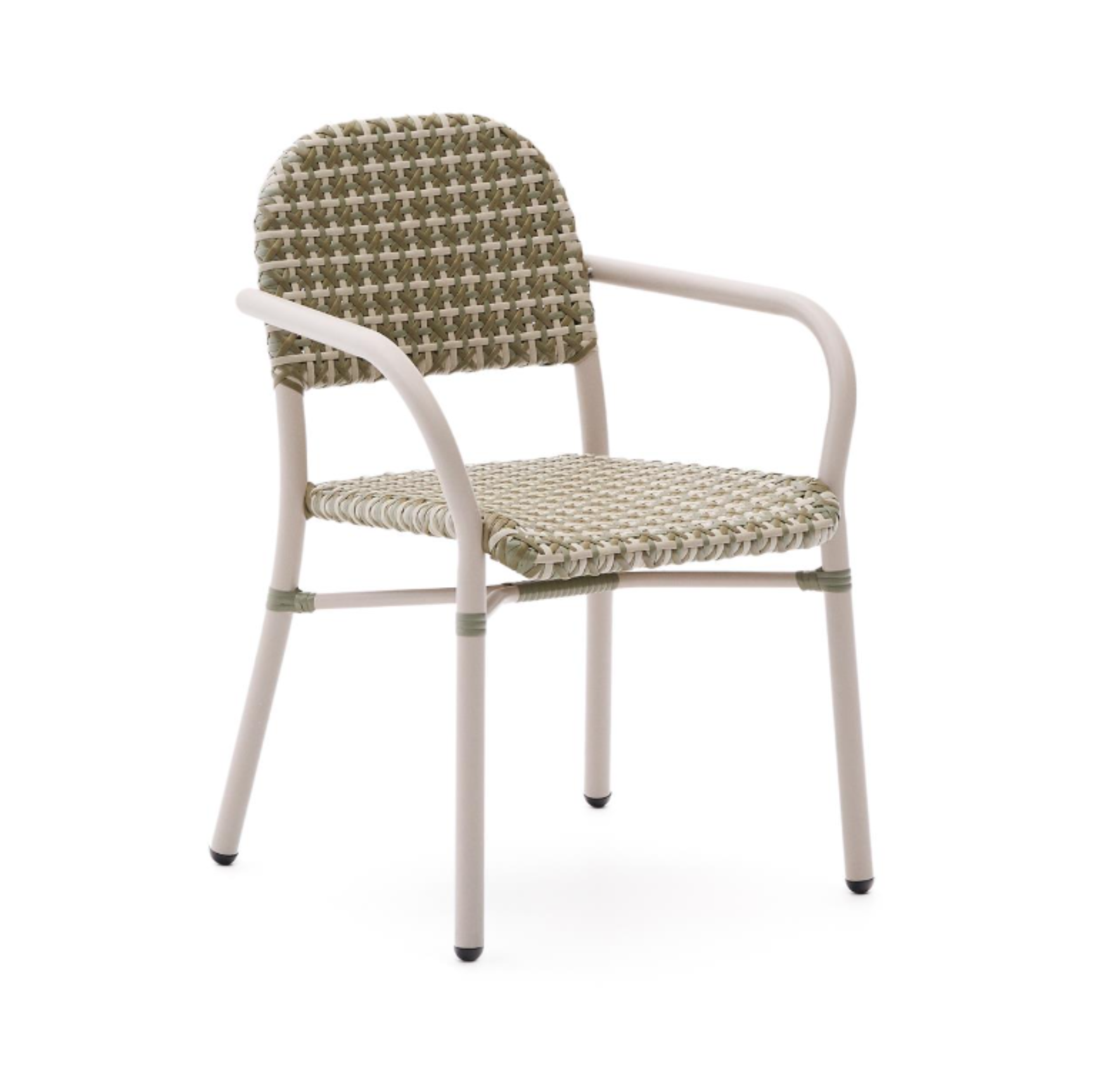 Tuccia Rattan garden chair with an aluminum base [Julia]