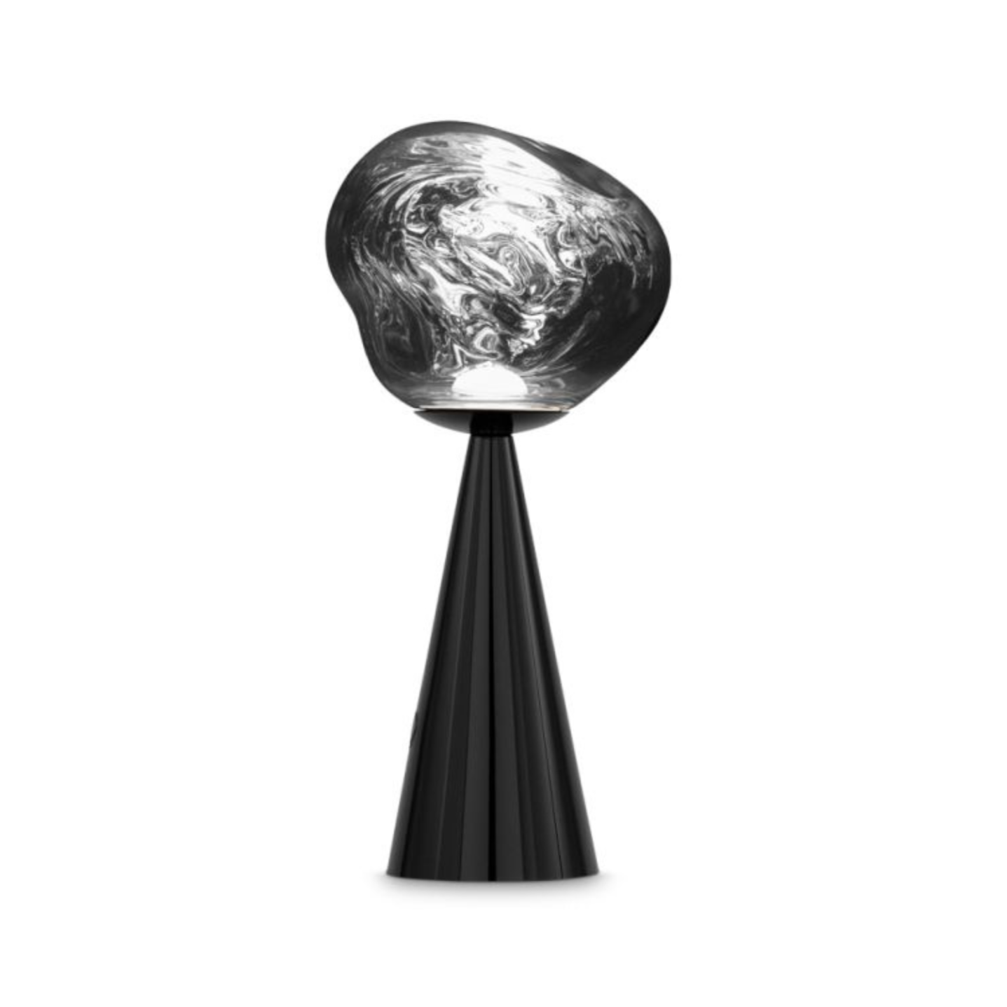 Black portable lamp