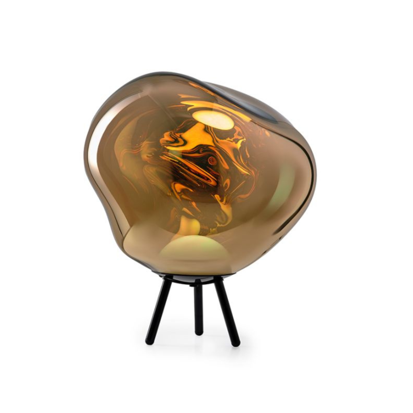 Large Melt portable lamp gold