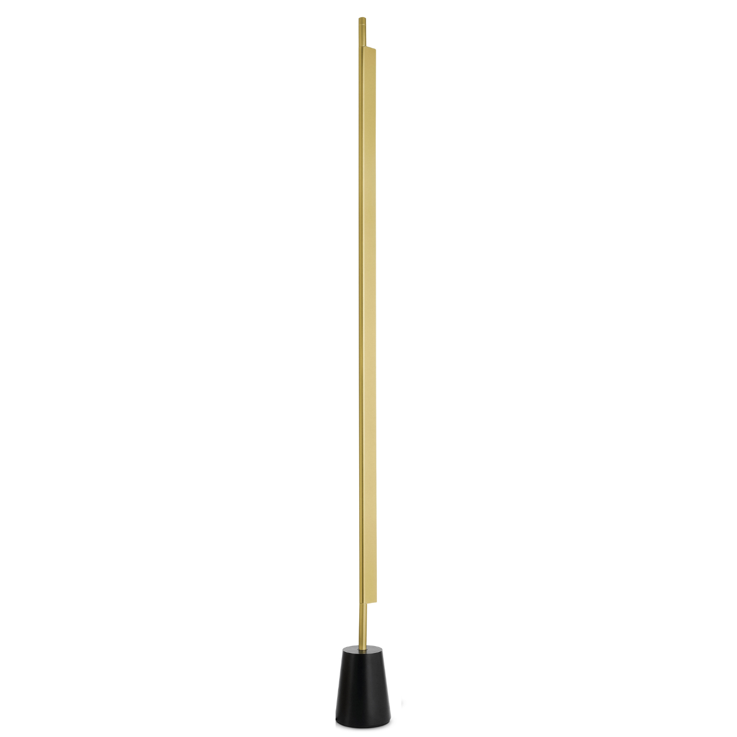 Compendium floor lamp brassy