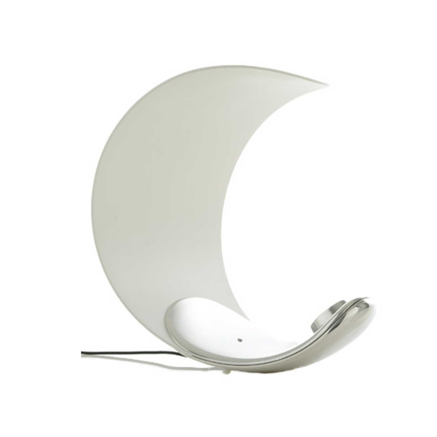 White curl table lamp