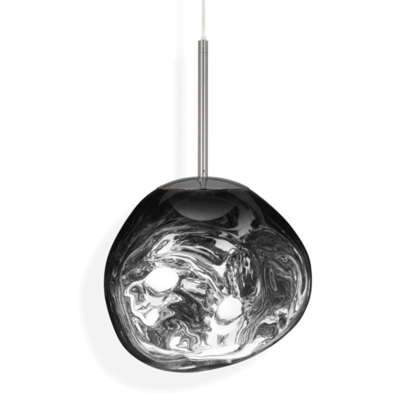 Silver melt hanging lamp