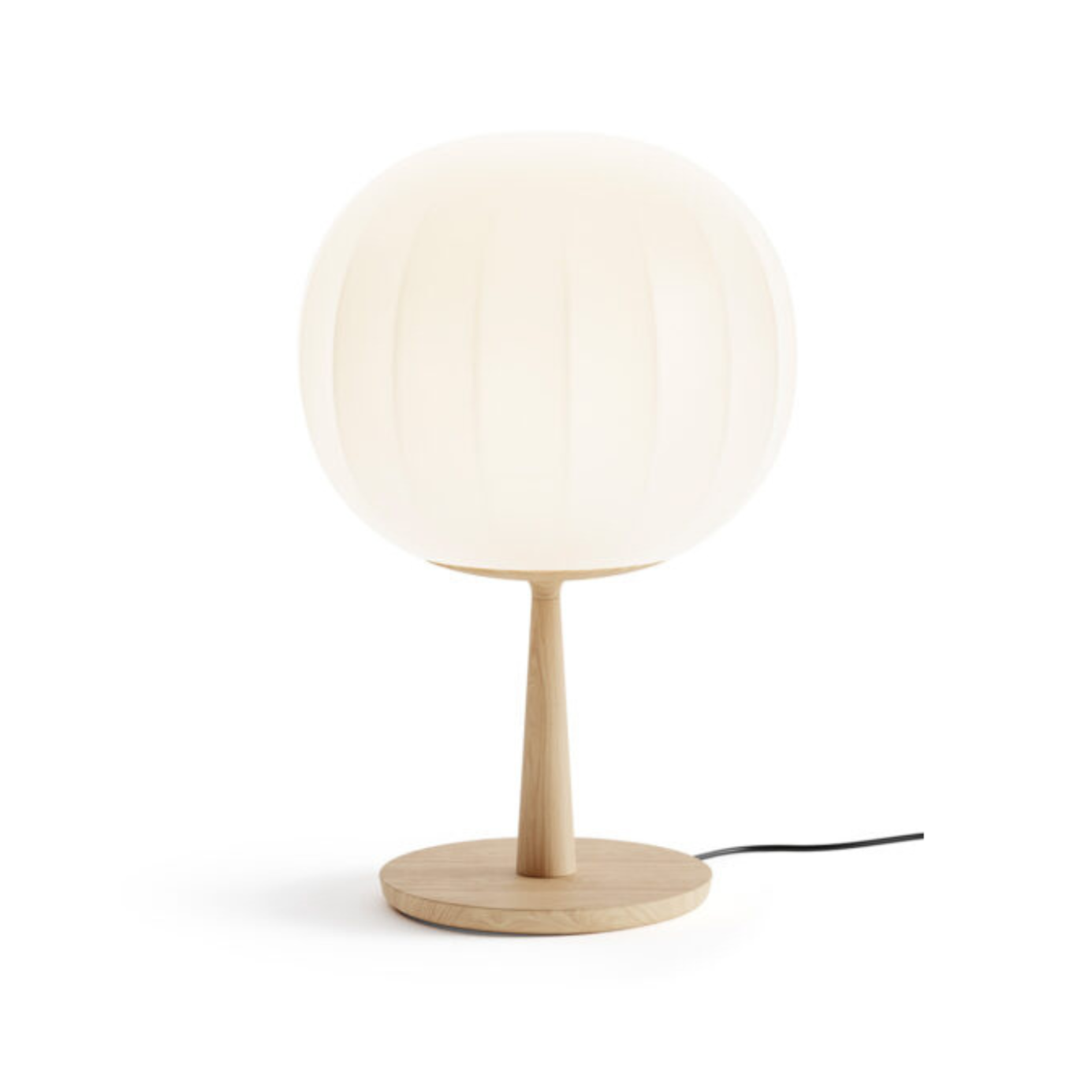 Table lamp solid ash wood