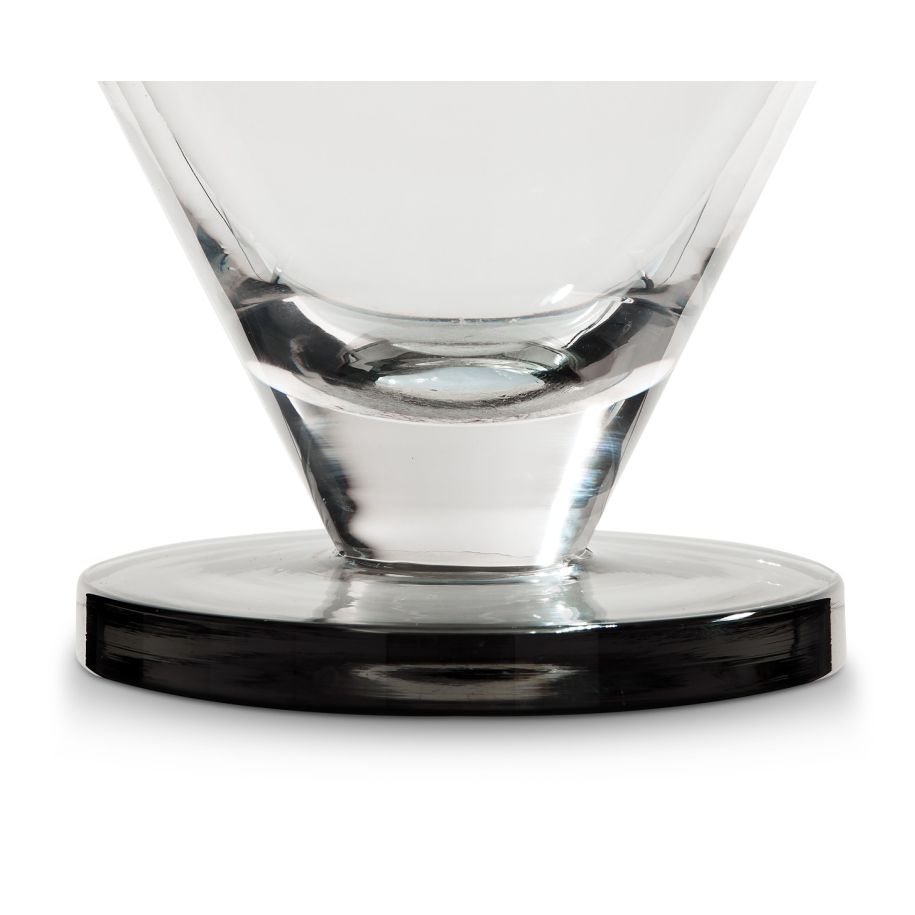 Set of glasses for puck glass cocktails