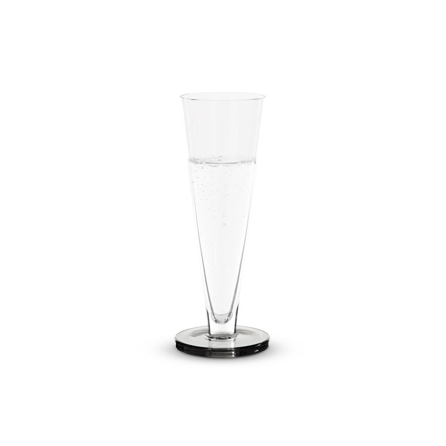 A set of Puck Flute glass champagne glasses [Julia] [Amelia SPR]